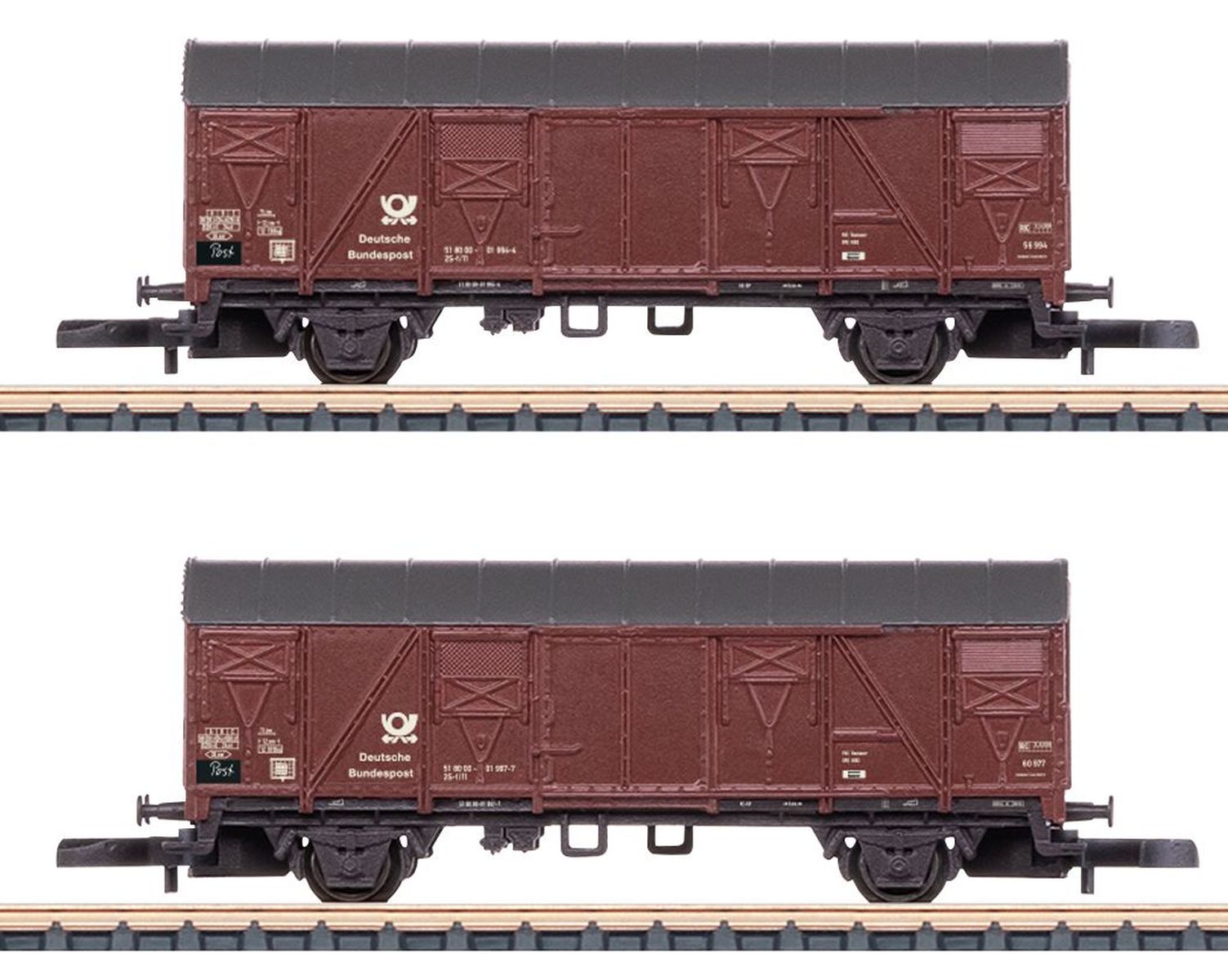 Märklin 86006 - 2er Set gedeckte Güterwagen, Deutsche Bundespost, EpIV