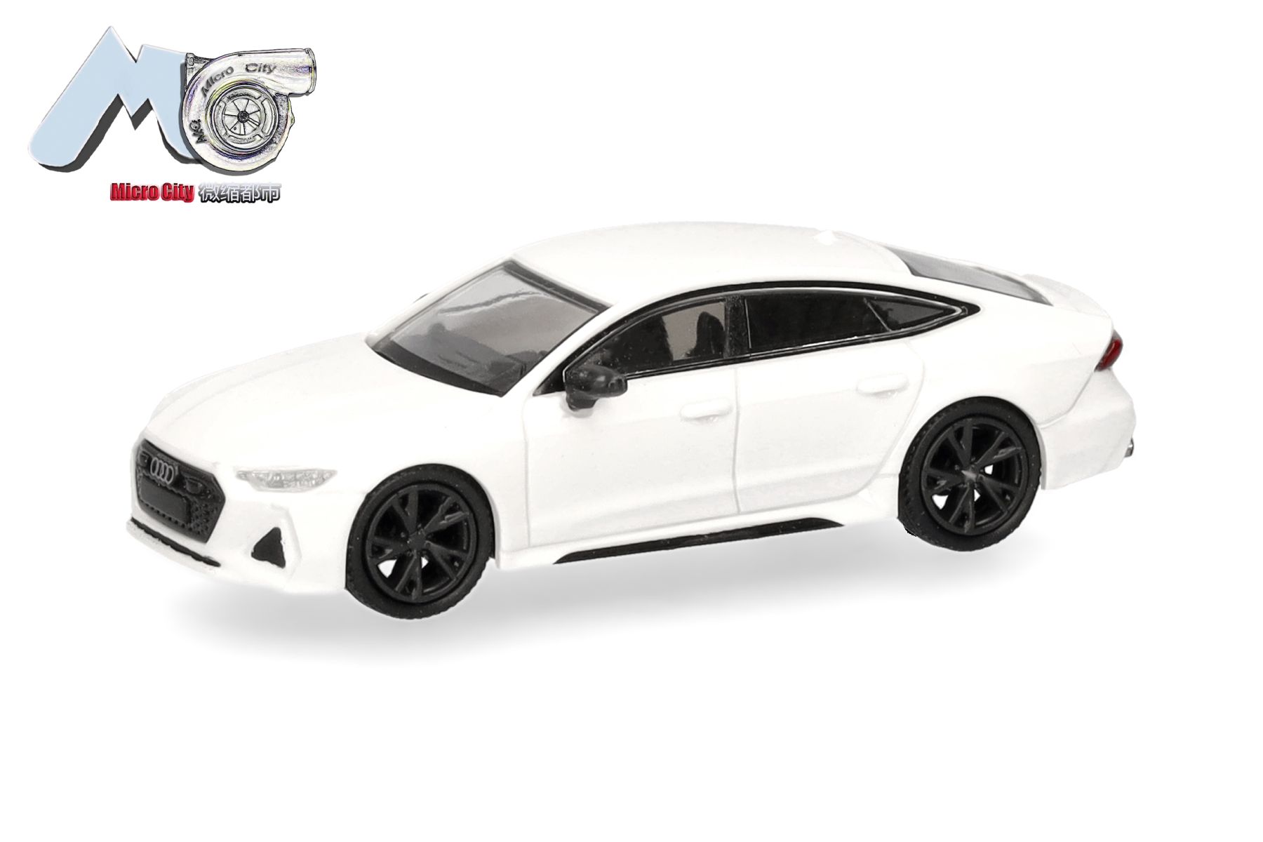 Herpa 87MC000097 - MicroCity: Audi RS7, weiß