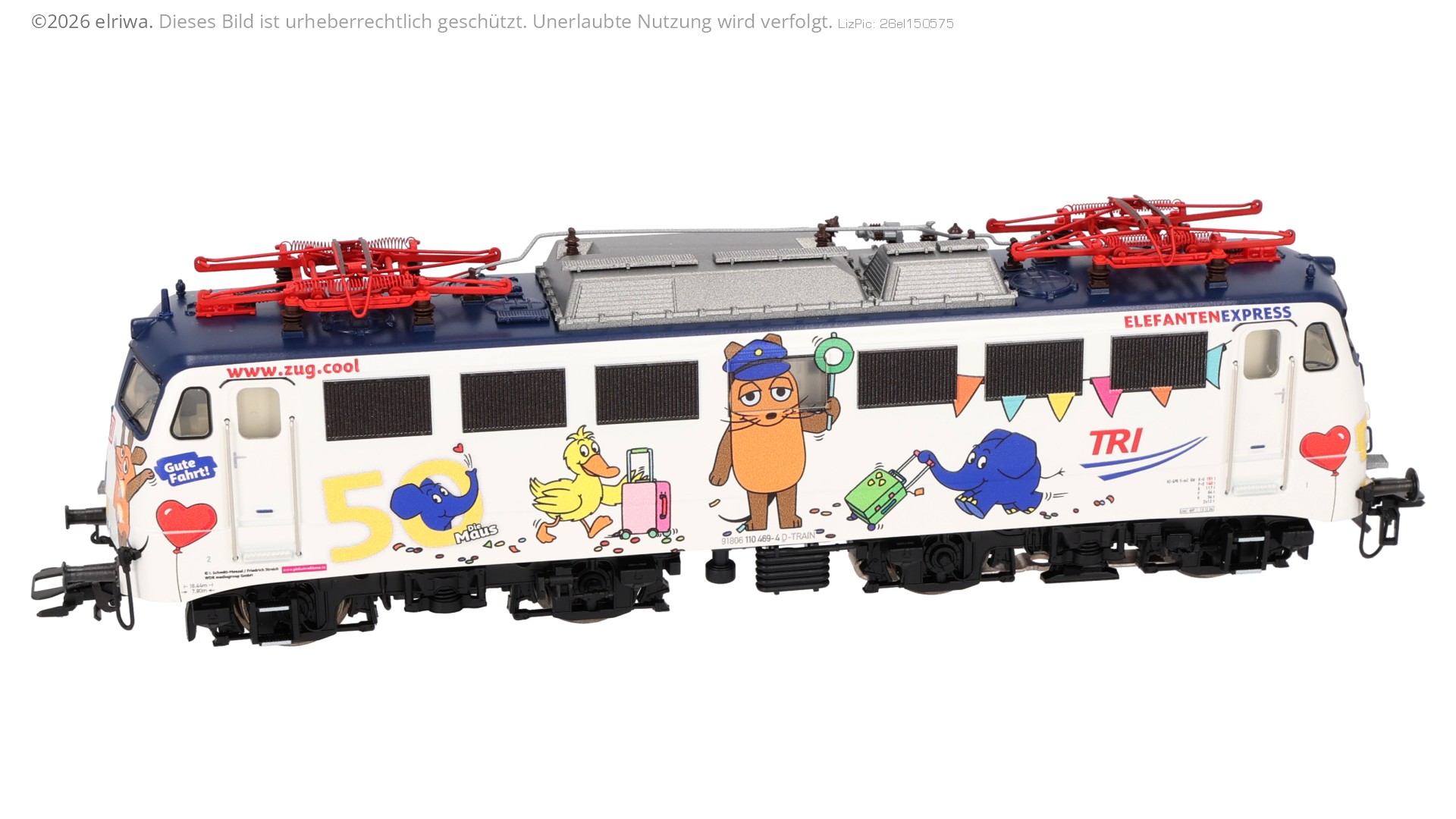 Märklin 39111 - E-Lok 110 469-4 Elefantenexpress, TRI, Ep.VI, MFX+-Sound