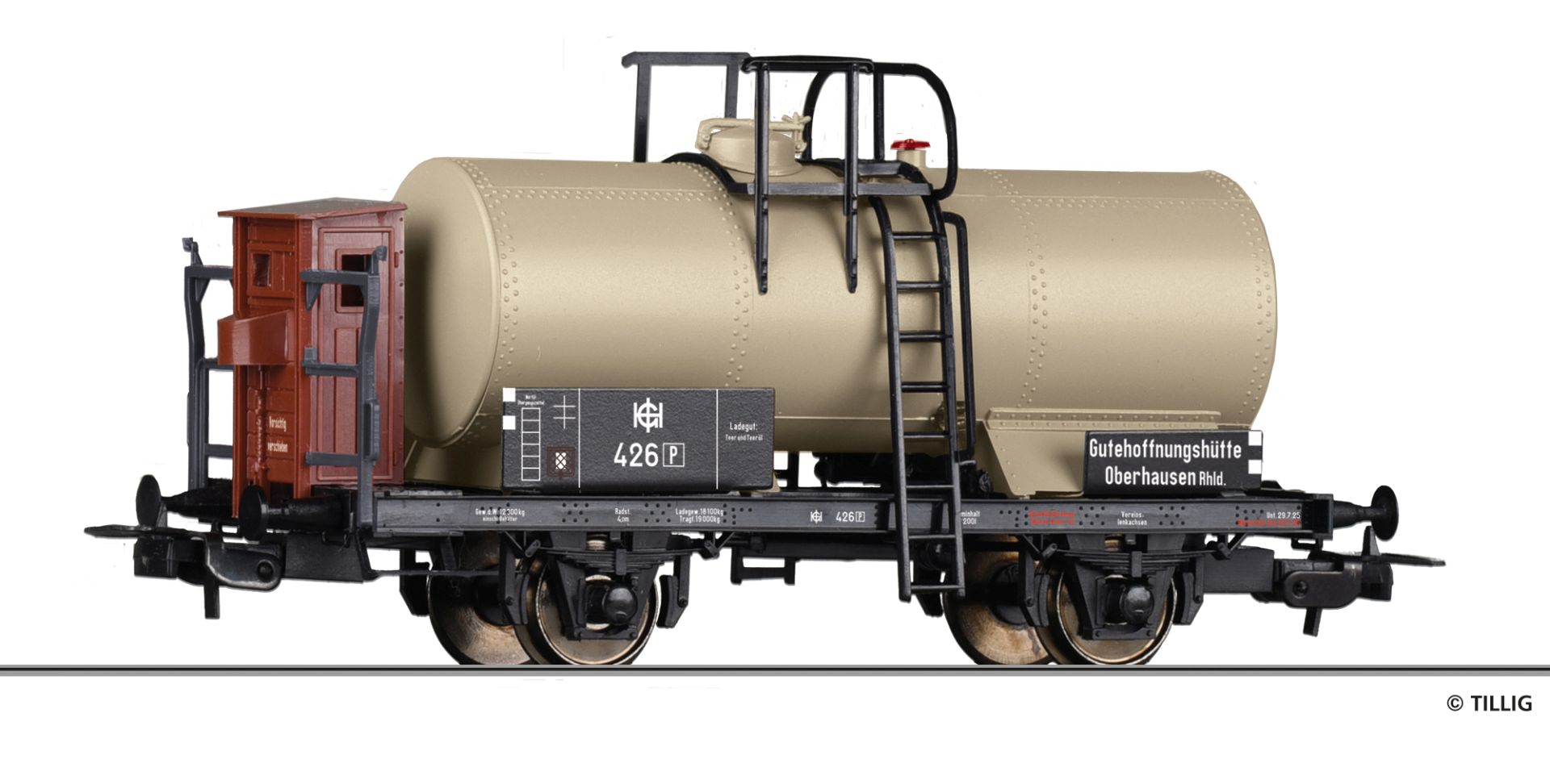 Tillig 77053 - Kesselwagen, Gutehoffnungshütte Oberhausen, Ep.II