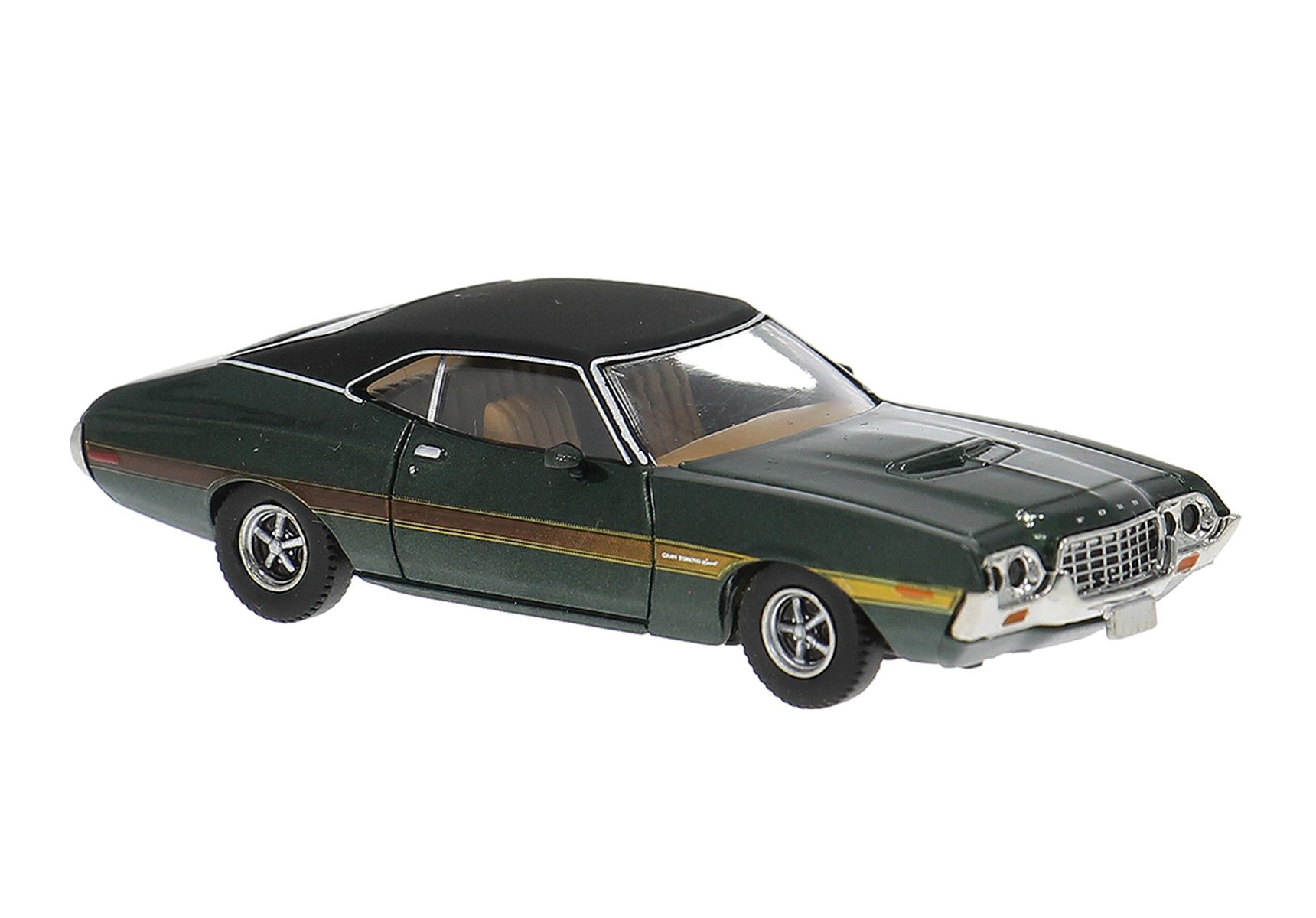 Brekina 18325 - Ford Gran Torino Sport 1969 grün-metallic/schwarz