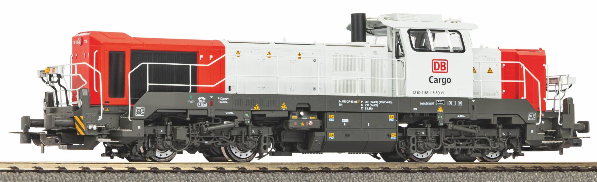 Piko 52374 - Diesellok DE 18, DB-Cargo, Ep.VI, DC-Sound