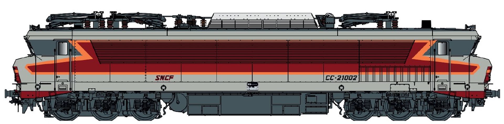 L.S. Models 10836 - E-Lok CC 21002, SNCF, Ep.IV, Arzens, AC-Digital