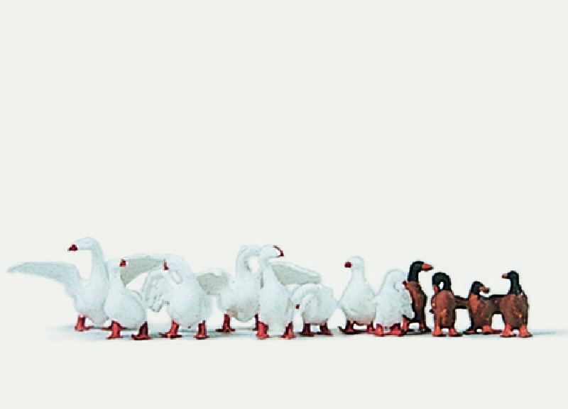 Merten 0210724 - H0 0724 - Gänse und Enten an Land