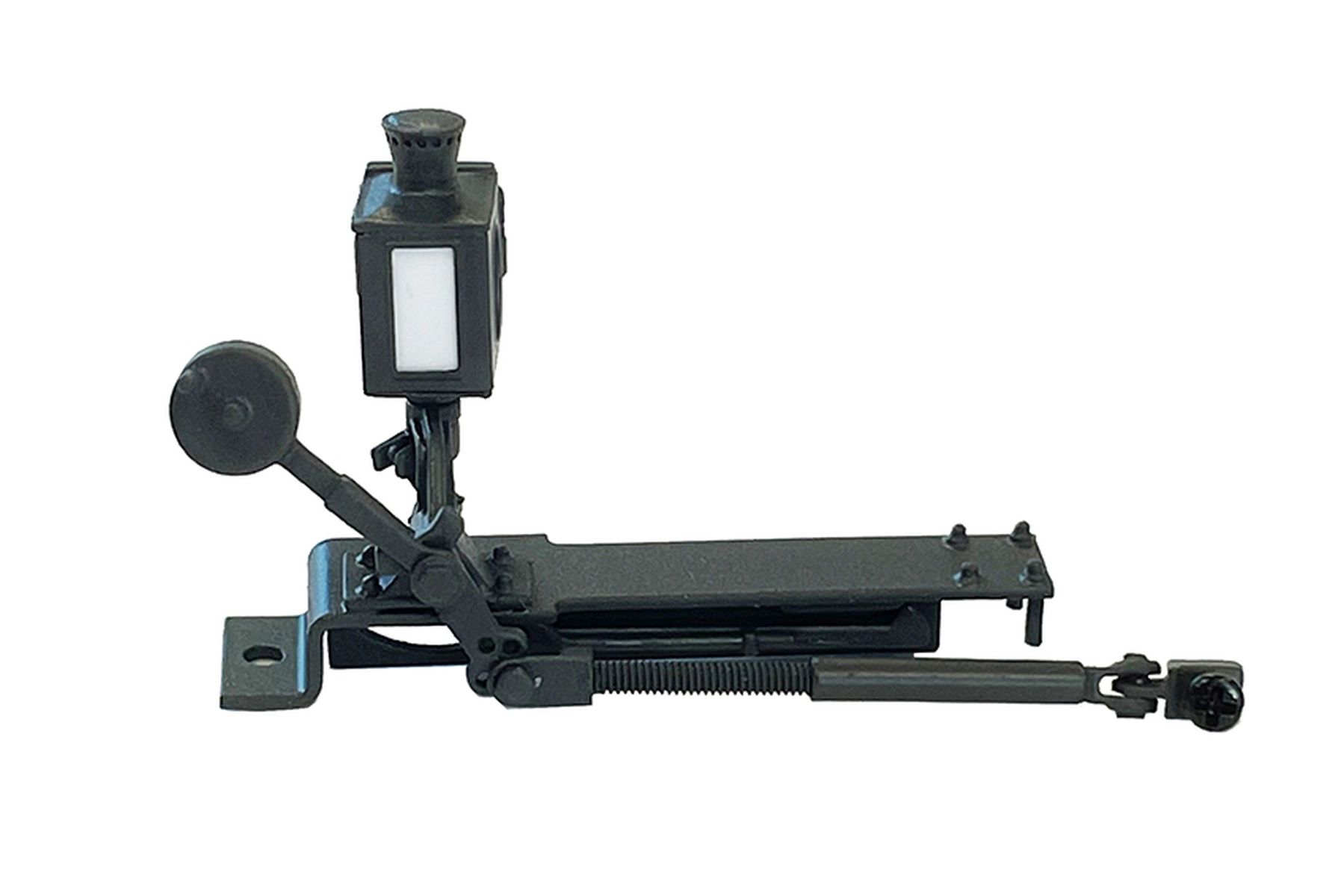 Lenz 55035-06 - Weichenlaterne, Messing Fertigmodell beleuchtet, für linke Bogenweiche, rechts vom Gleis stehend, Version B-2