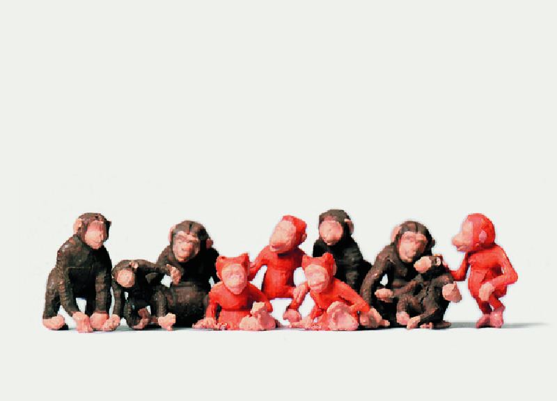 Merten 0212549 - H0 2549 - Affen