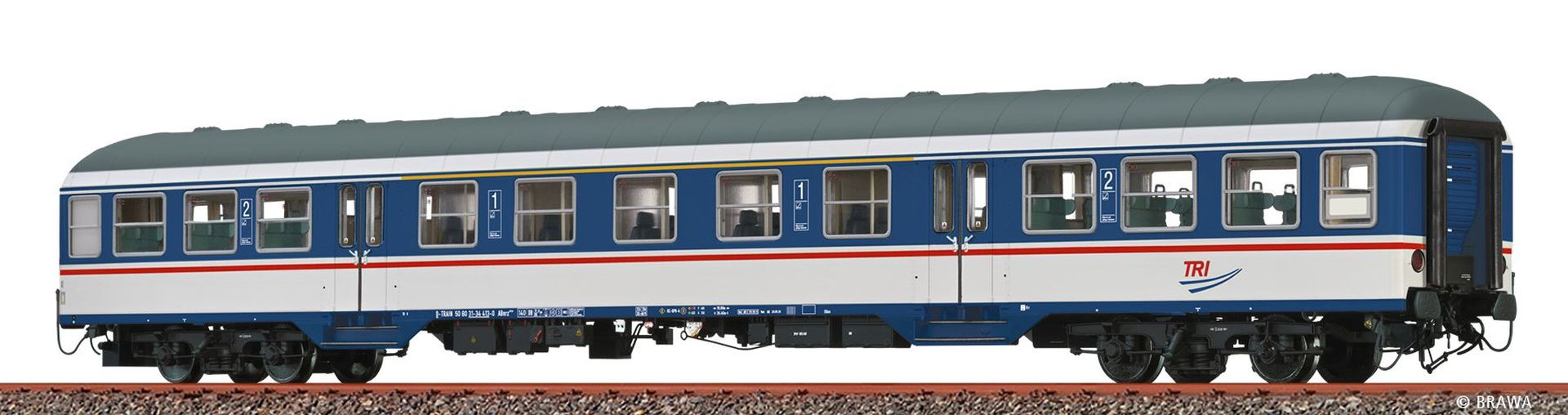 Brawa 46628 - Personenwagen ABnrz 417.7, TIR, Ep.VI Brawa 46628 - Personenwagen ABnrz 417.7, TIR, Ep.VI