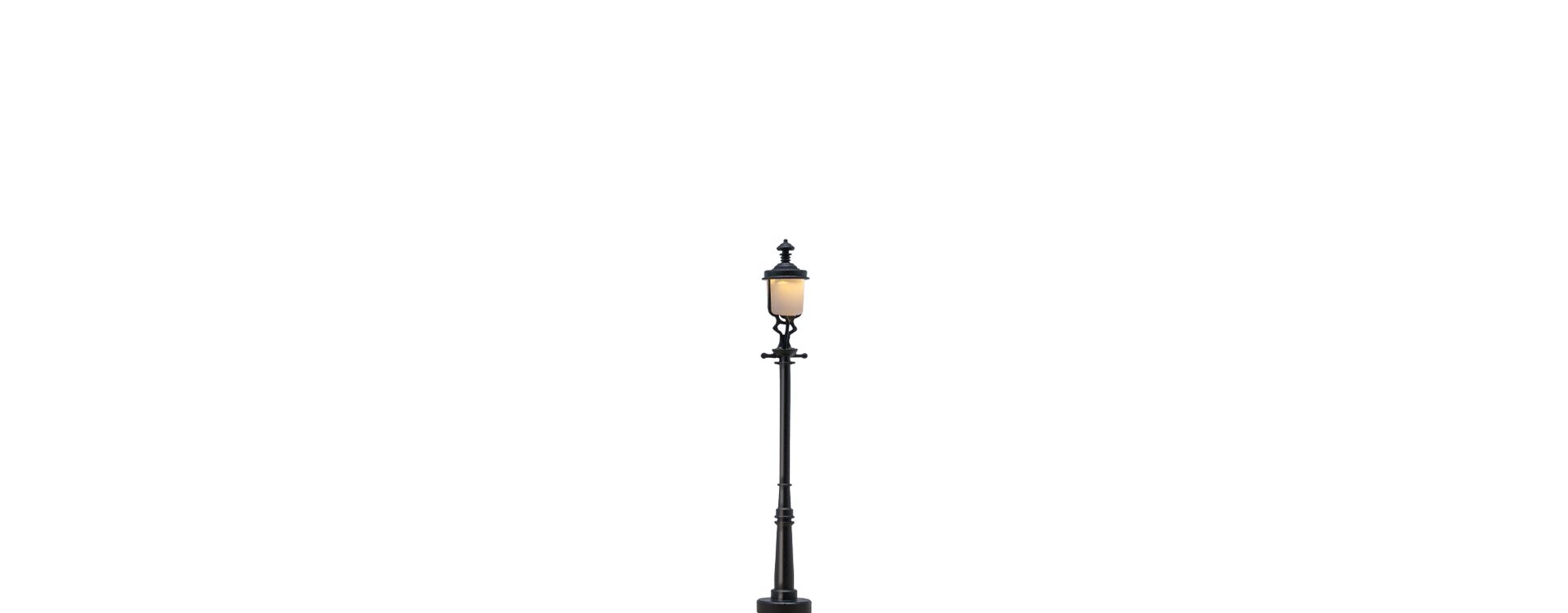 Brawa 84045 - Gaslaterne 'Baden-Baden', LED, mit Stecksockel