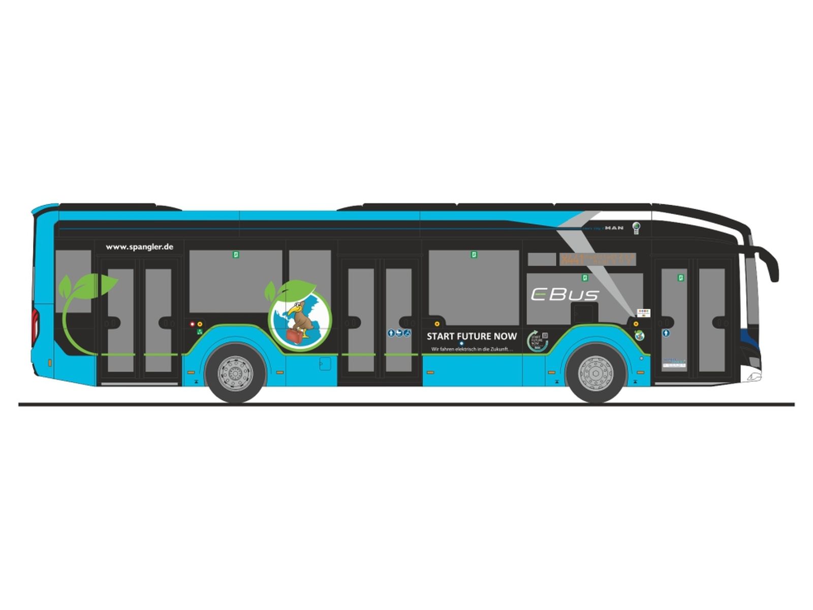 Rietze 76336 - MAN Lion´s City 12 E Spangler Pöttmes