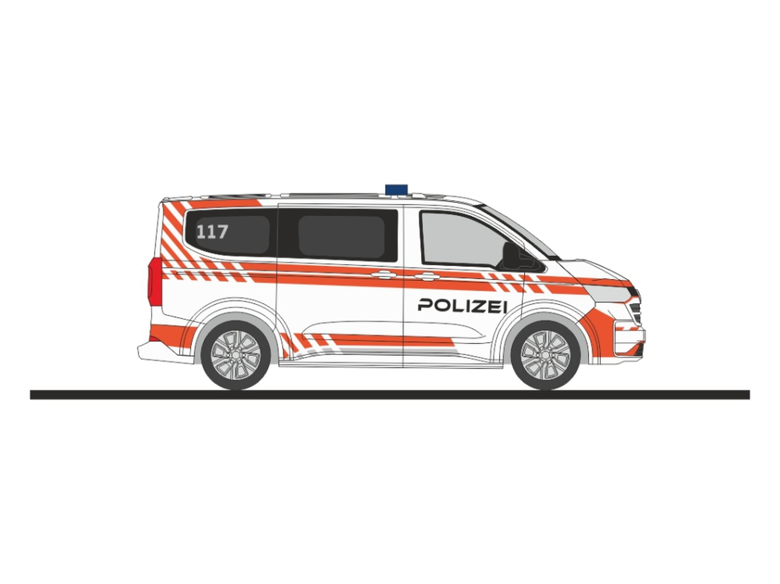 Rietze 52102 - Volkswagen Transporter T7 Polizei (CH)