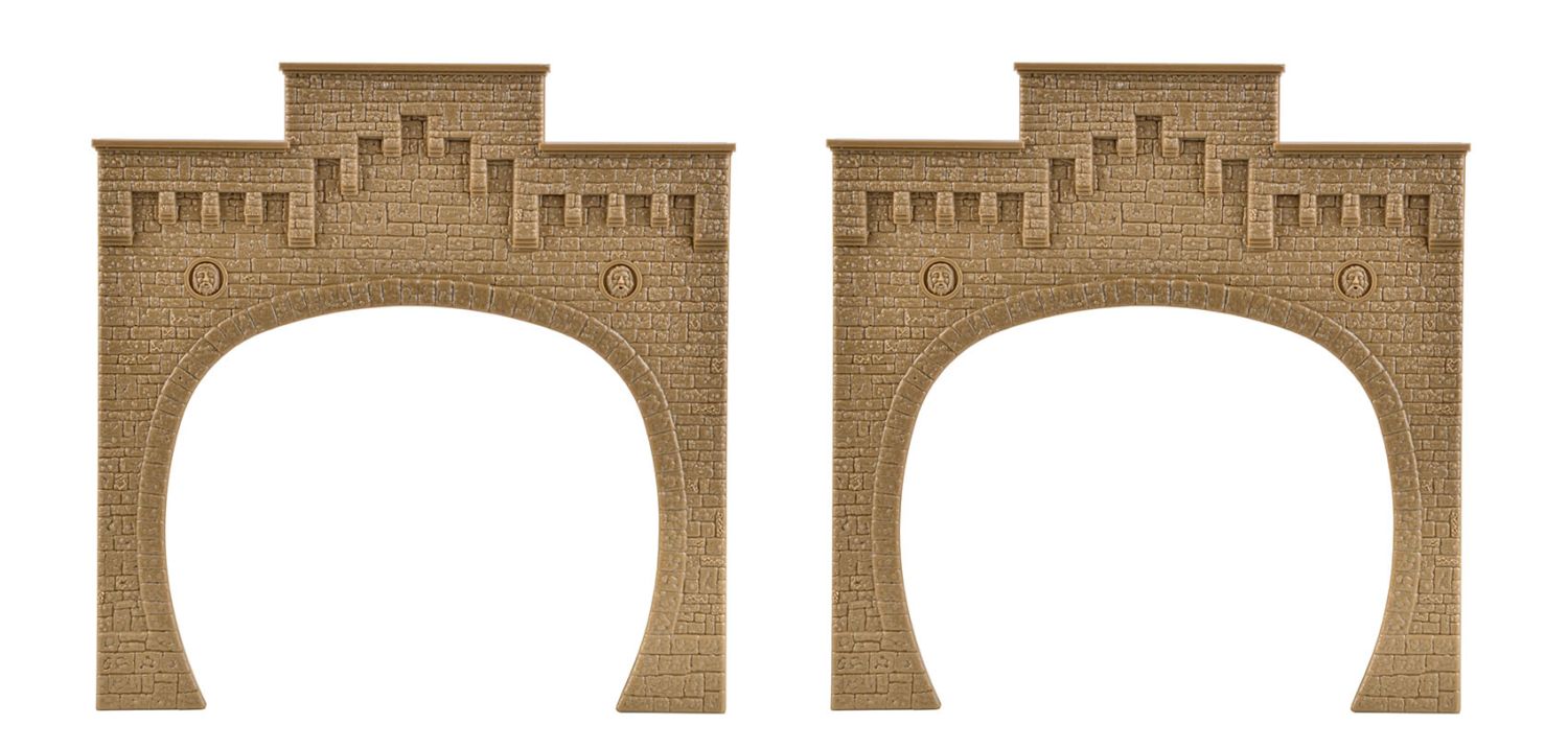 Vollmer 42503 - Tunnelportal, mit Aufsatz, zweigleisig