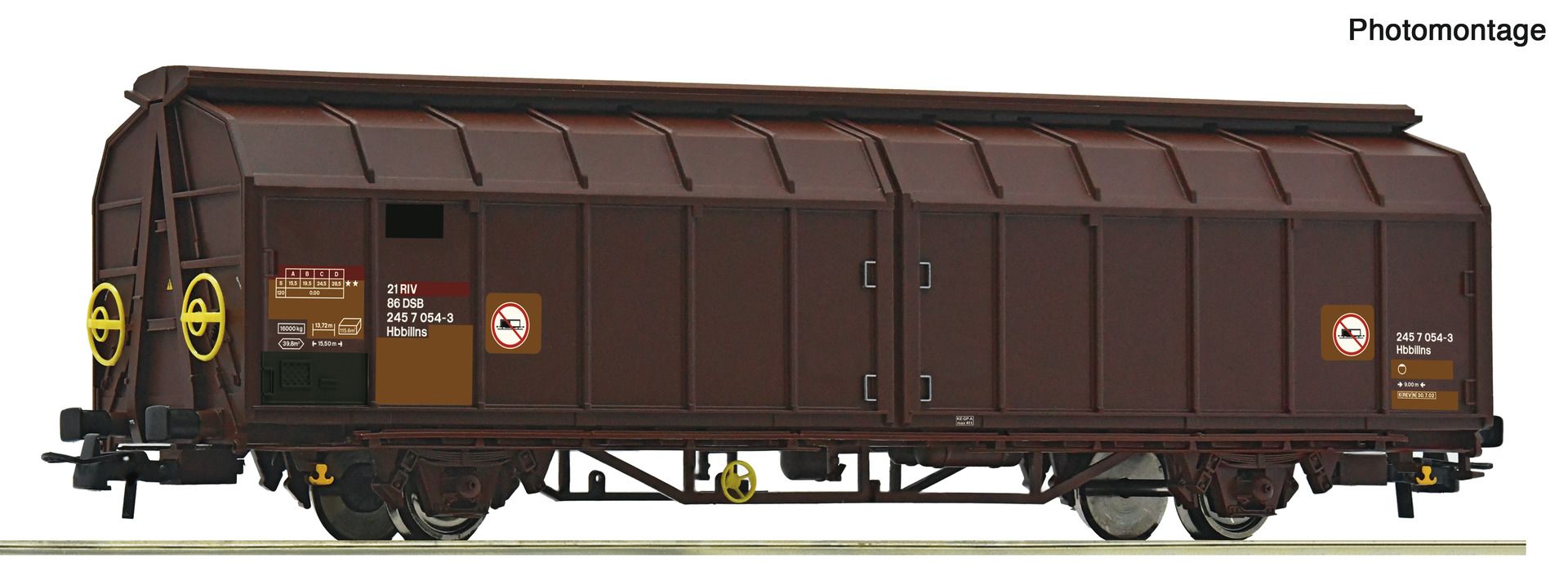 Roco 6600266 - Schiebewandwagen Hbbins, DSB, Ep.V-VI