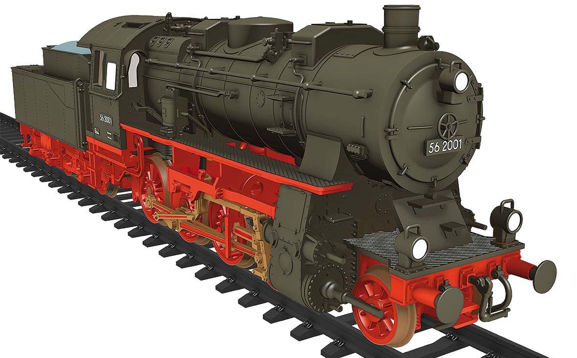 Busch 30003 - Dampflok BR 56 (G8.2), 56 2001, DR, Ep.III, DC-Sound