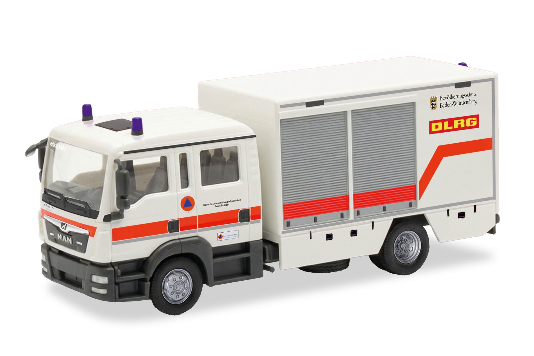 Herpa 099851 - MAN TGL GW-San "DLRG Stuttgart"