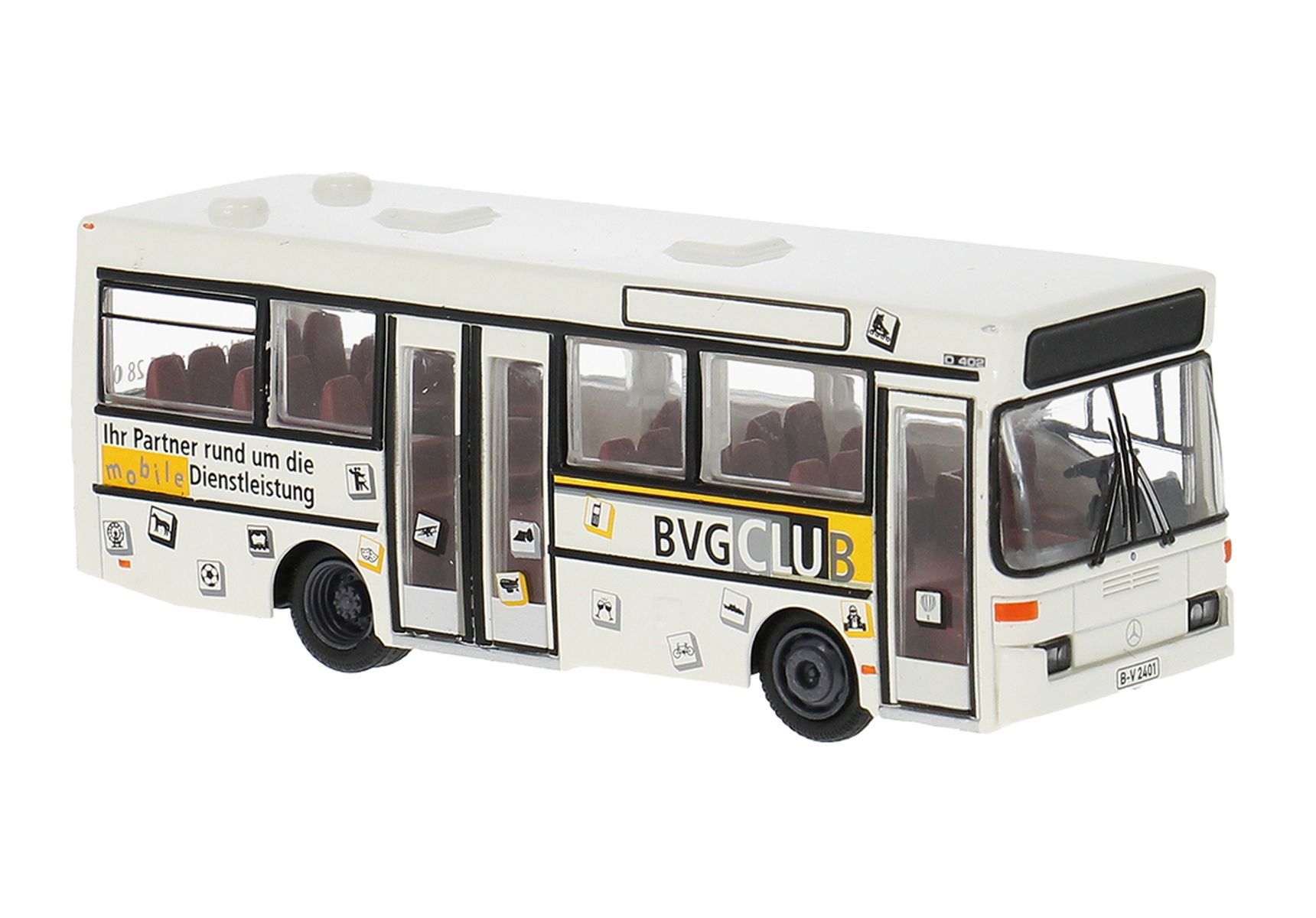Brekina 52284 - Mercedes-Benz O 402 als Clubbus der BVG