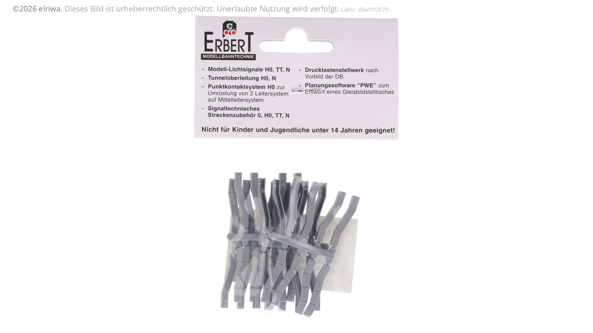 Umlenkung schmal 15° Ablenkung, DB-DR, Bausatz, 8 Stück