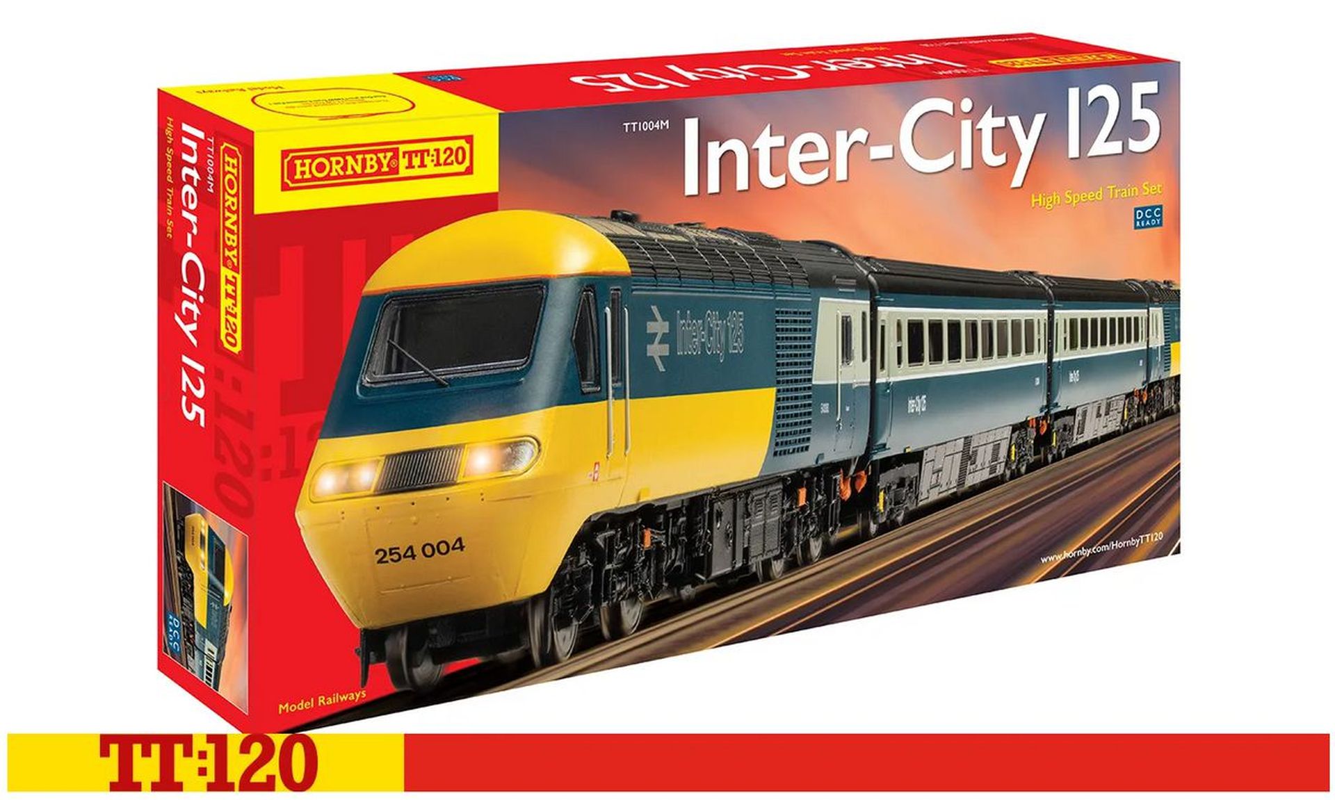 Hornby TT1004TXSMP - Digitales Startset Inter-City 125 High Speed, Ep.VI, mit EU-Trafo, DC-Sound