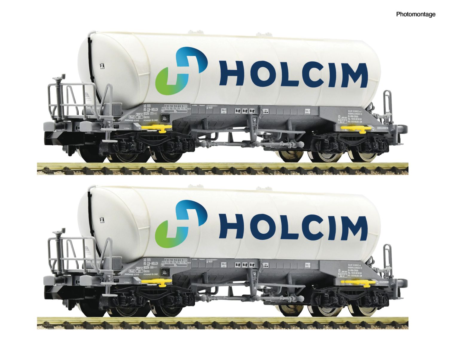 Fleischmann 6660047 - 2er Set Kesselwagen Uacns, Holcim, Ep.VI Fleischmann 6660047 - 2er Set Kesselwagen Uacns, Holcim, Ep.VI