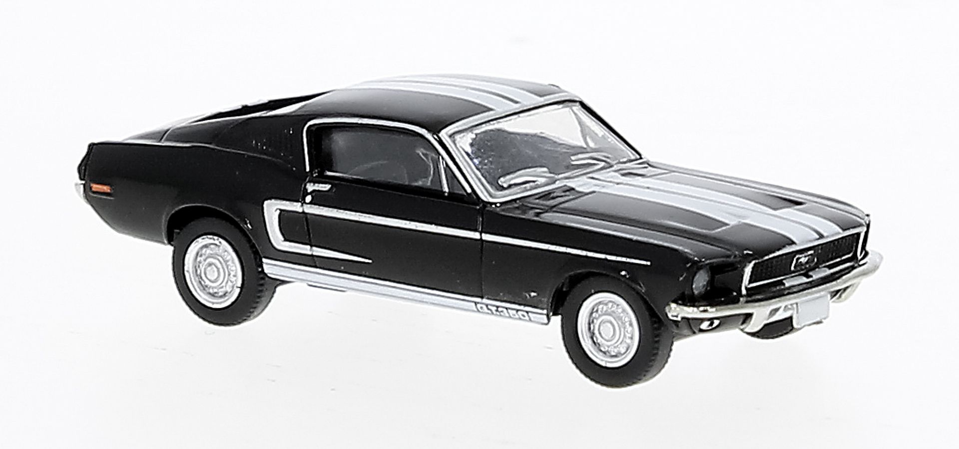 Brekina 19606 - Ford Mustang Shelby GT 350, schwarz/weiß, 1968 Brekina 19606 - Ford Mustang Shelby GT 350, schwarz/weiß, 1968