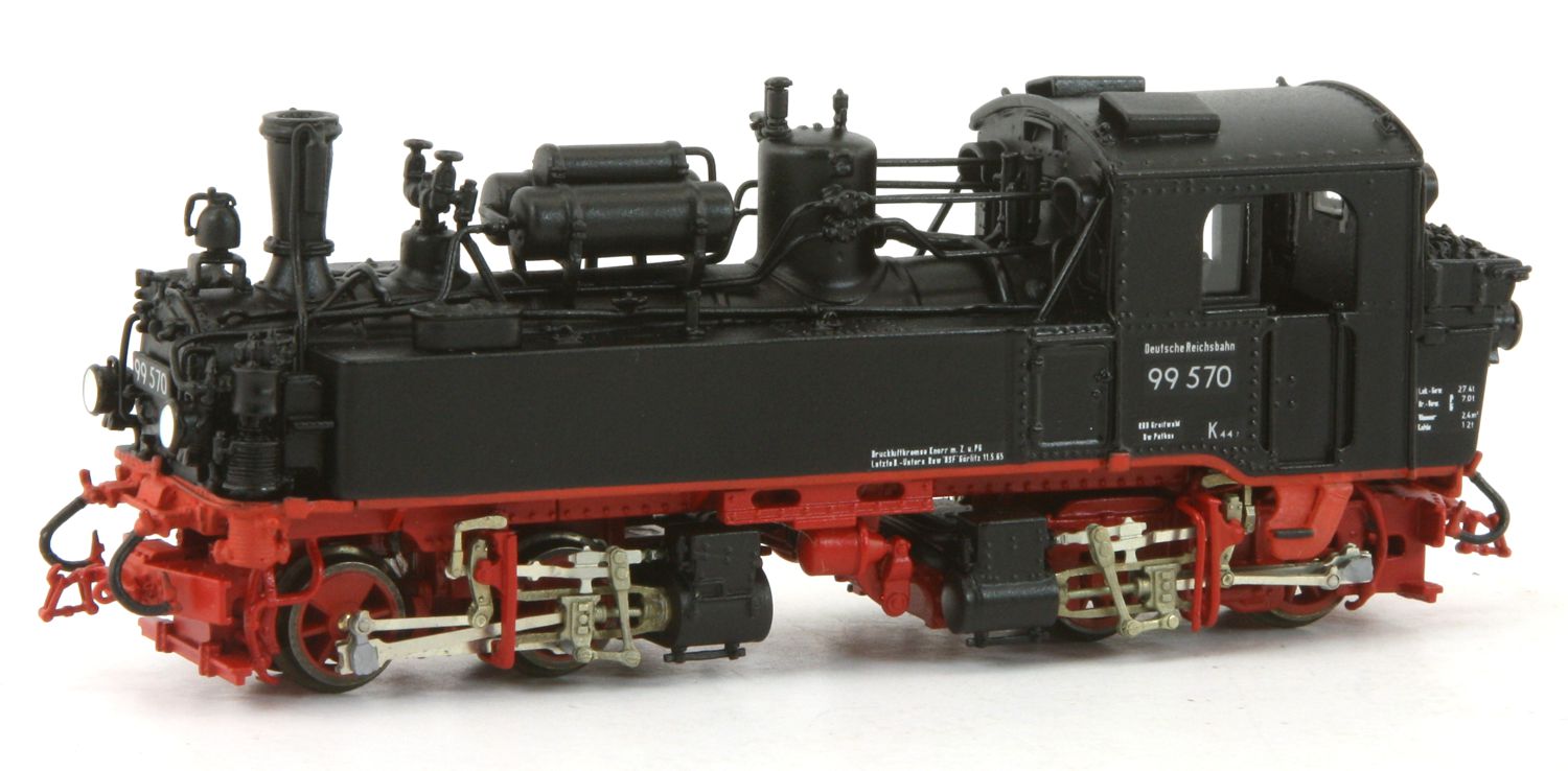 Bemo 1016851 - Dampflok 99 570, IV-K Altbau, Rügen, DR, Ep.III