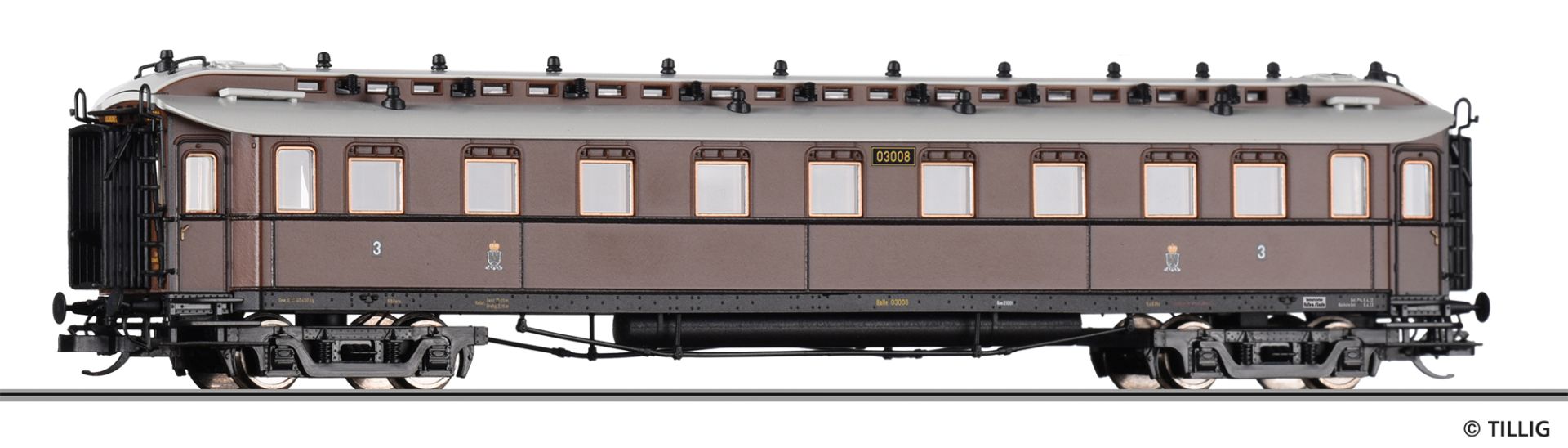 Tillig 12013 - Personenwagen, 3. Klasse, KPEV, Ep.I