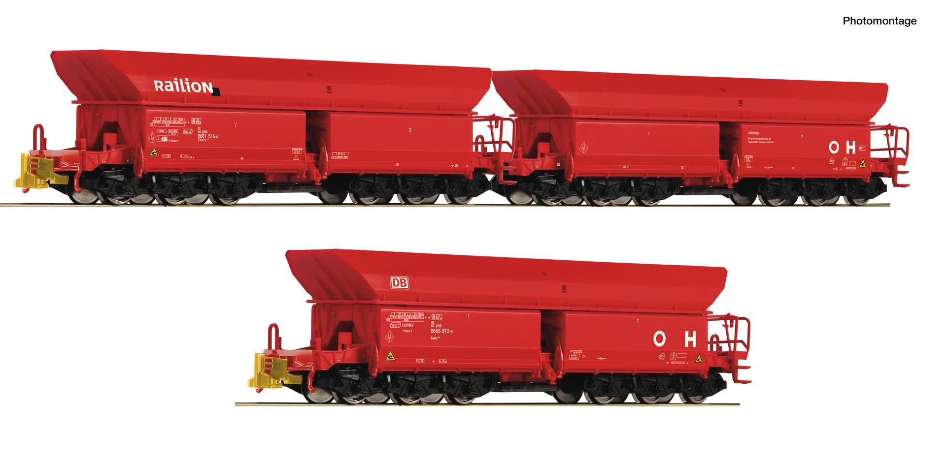Roco 6600271 - 3er Set Erzwagen, DB-Schenker, Ep.VI, Set 2