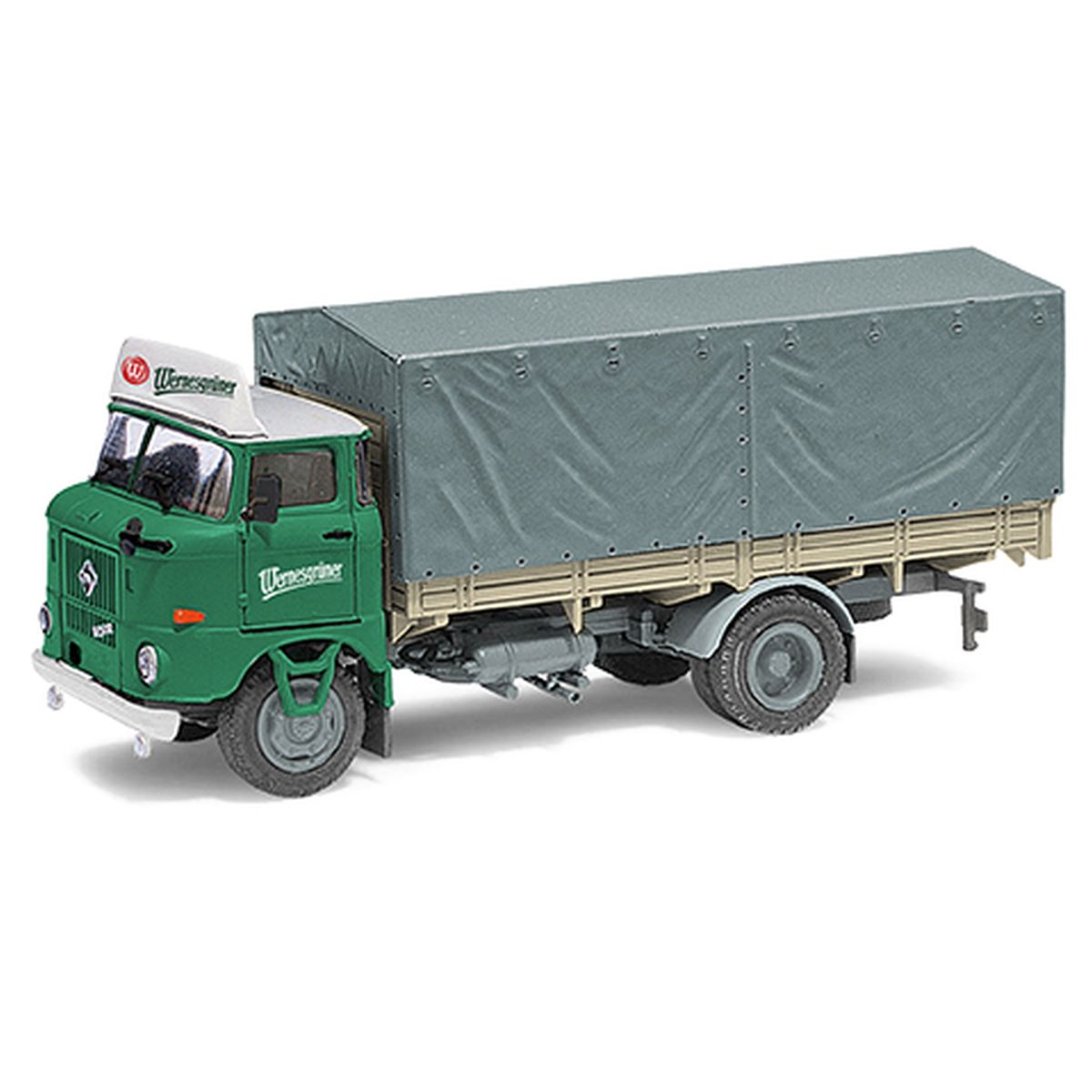 Busch 95309 - IFA W50 L Sp (Speditionspritsche), Wernesgrüner