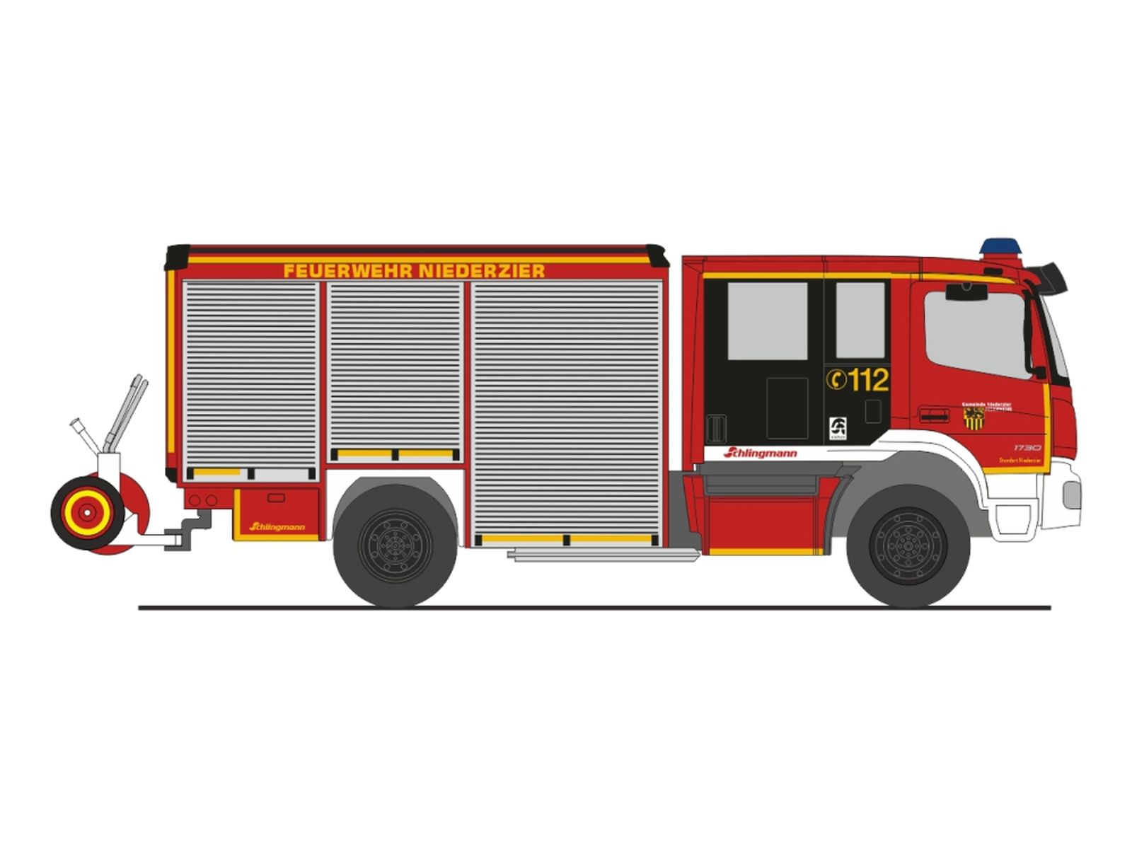 Rietze 72946 - Schlingmann Varus HLF Feuerwehr Niederzier