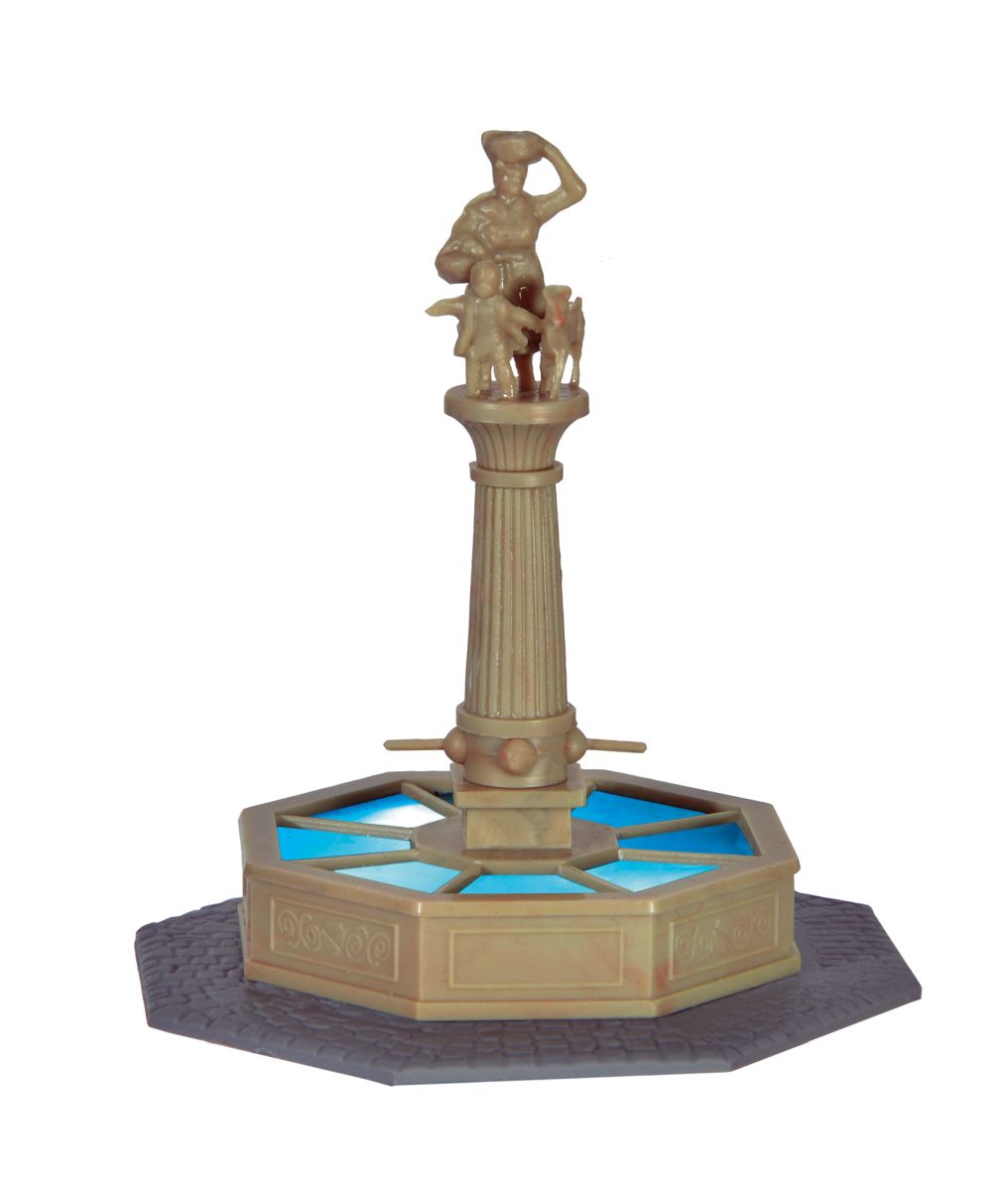 Viessmann 1351 - Brunnen am Marktplatz mit LED-Beleuchtung - Funktionsmodell