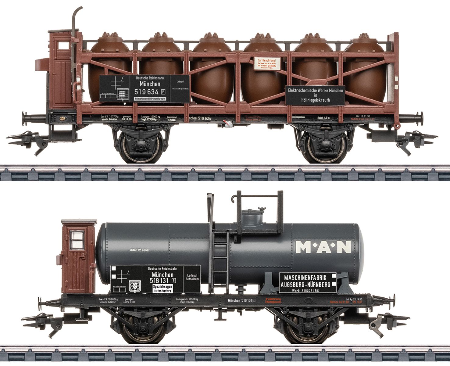 Märklin 46570 - 2er Set Güterwagen, DRG, Ep.II