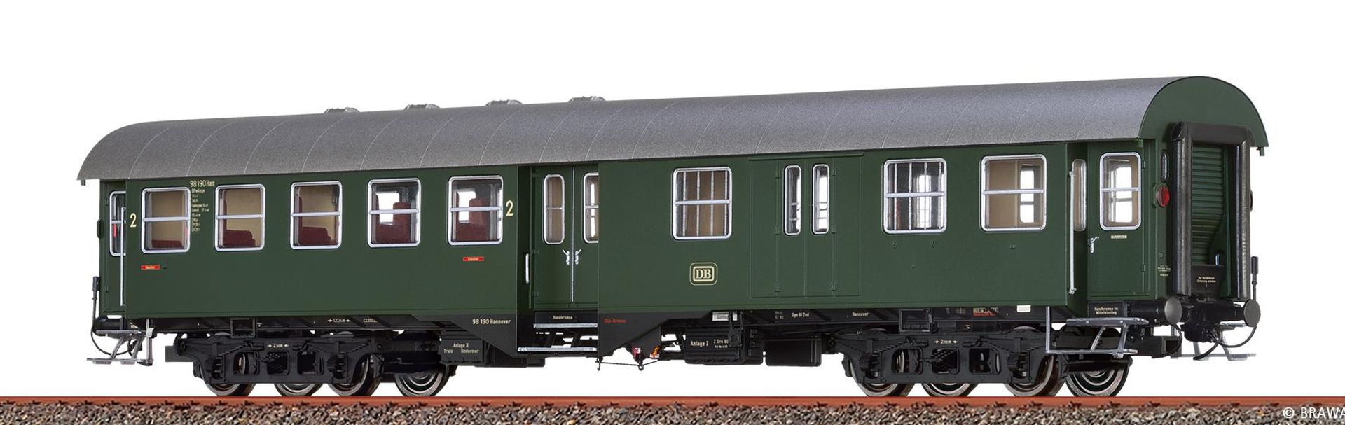Brawa 46108 - Halbgepäckwagen BPw4yg-56, DB, Ep.III