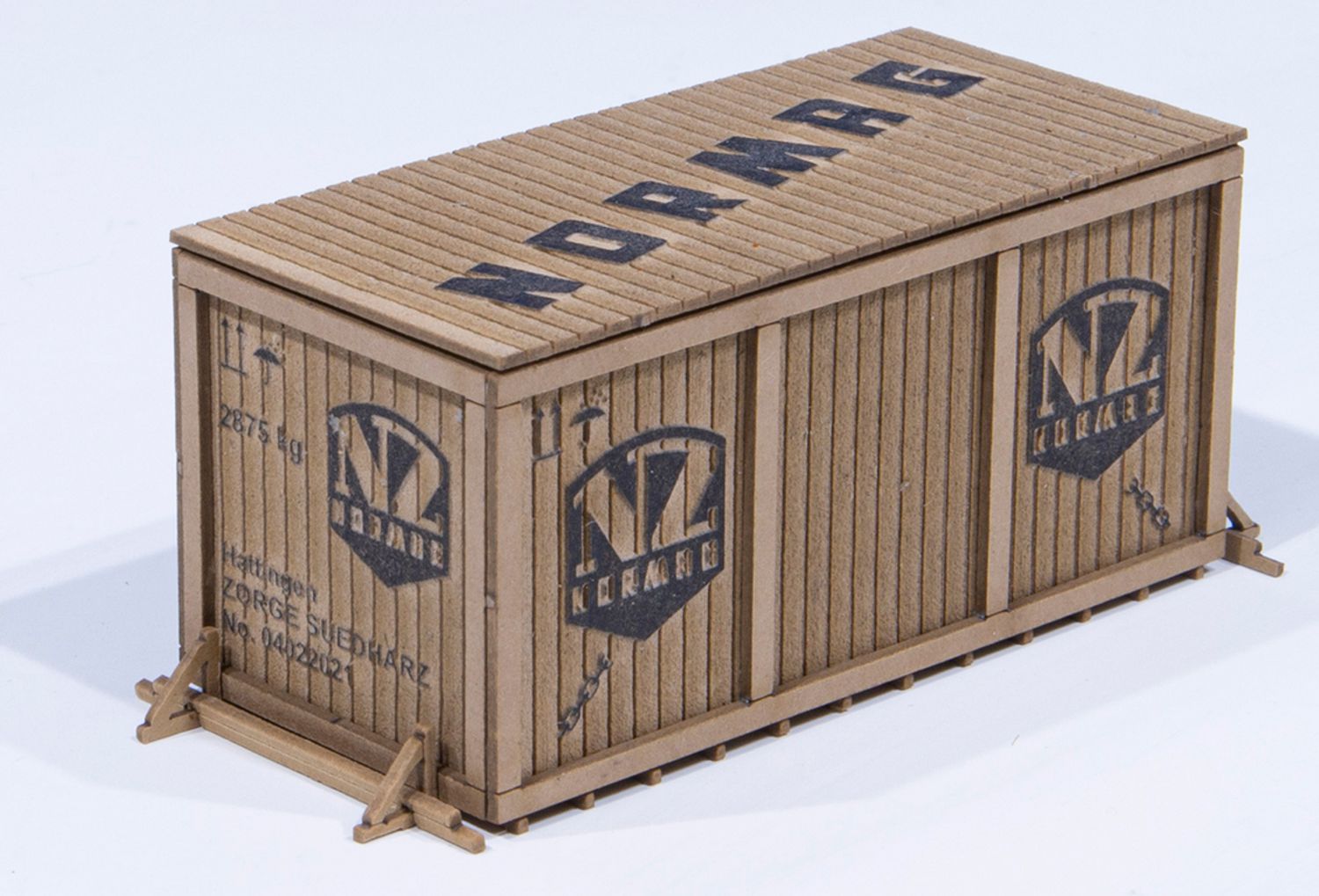 Joswood 40429 - Kiste mittel mit Rahmen 'Normag'