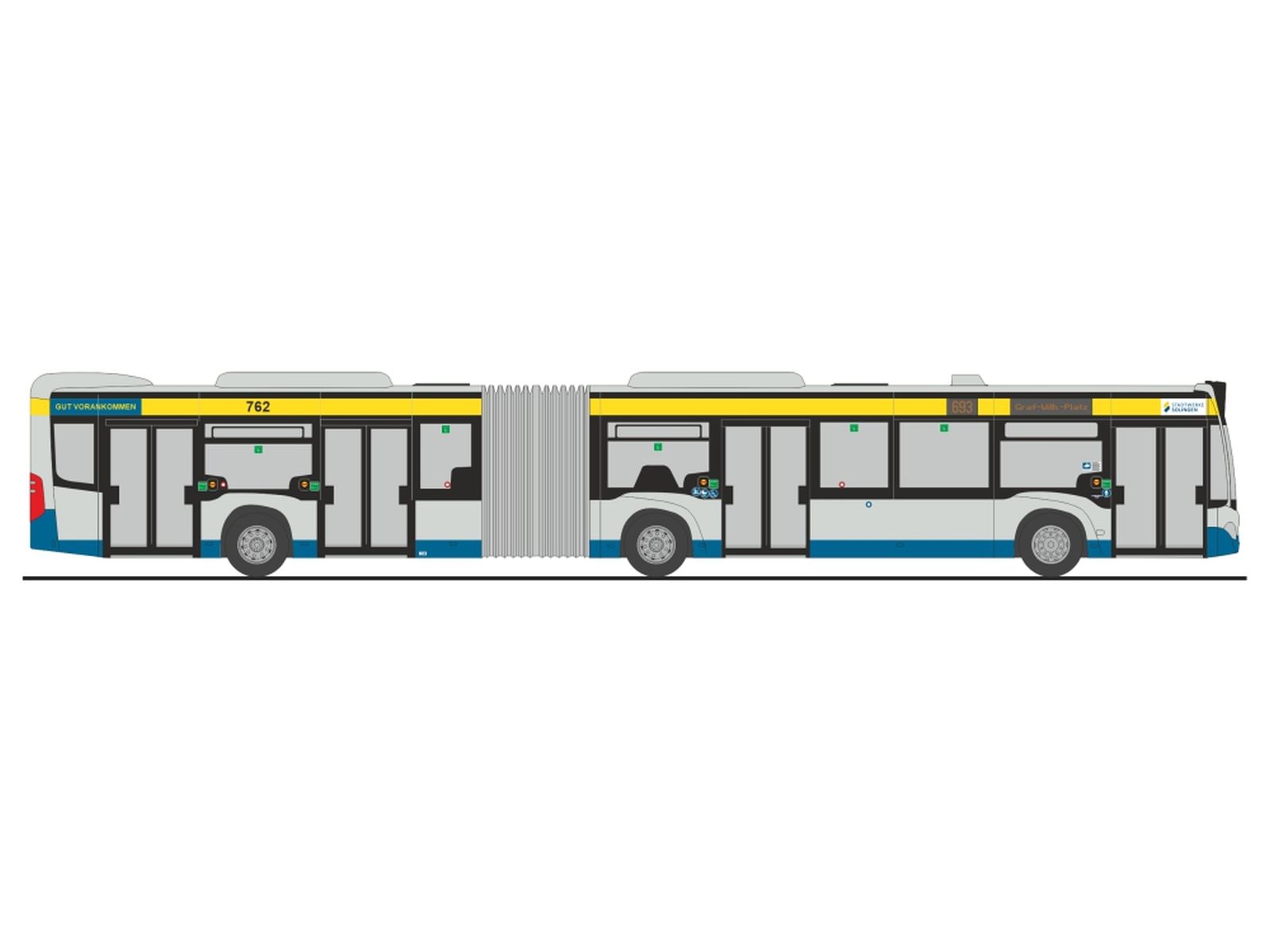 Rietze 73575 - Mercedes-Benz Citaro G '15 Stadtwerke Solingen