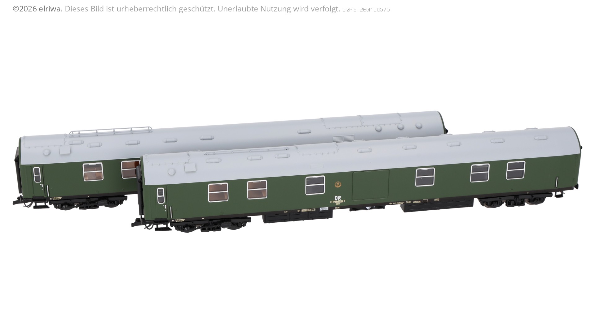 Tillig 01086 - 2er Set 'Salonwagenzug 5', DR, Ep.IV