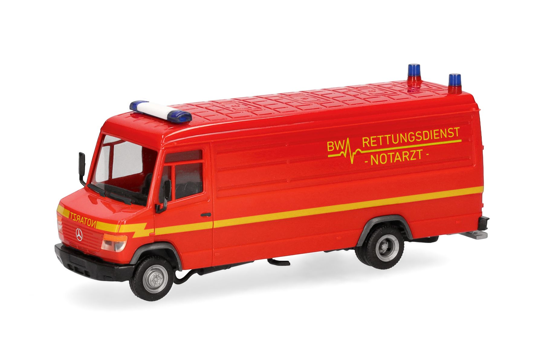 Herpa 700894 - MB Vario Kasten lang "Bundeswehr Rettungsdienst / Notarzt Hamburg"