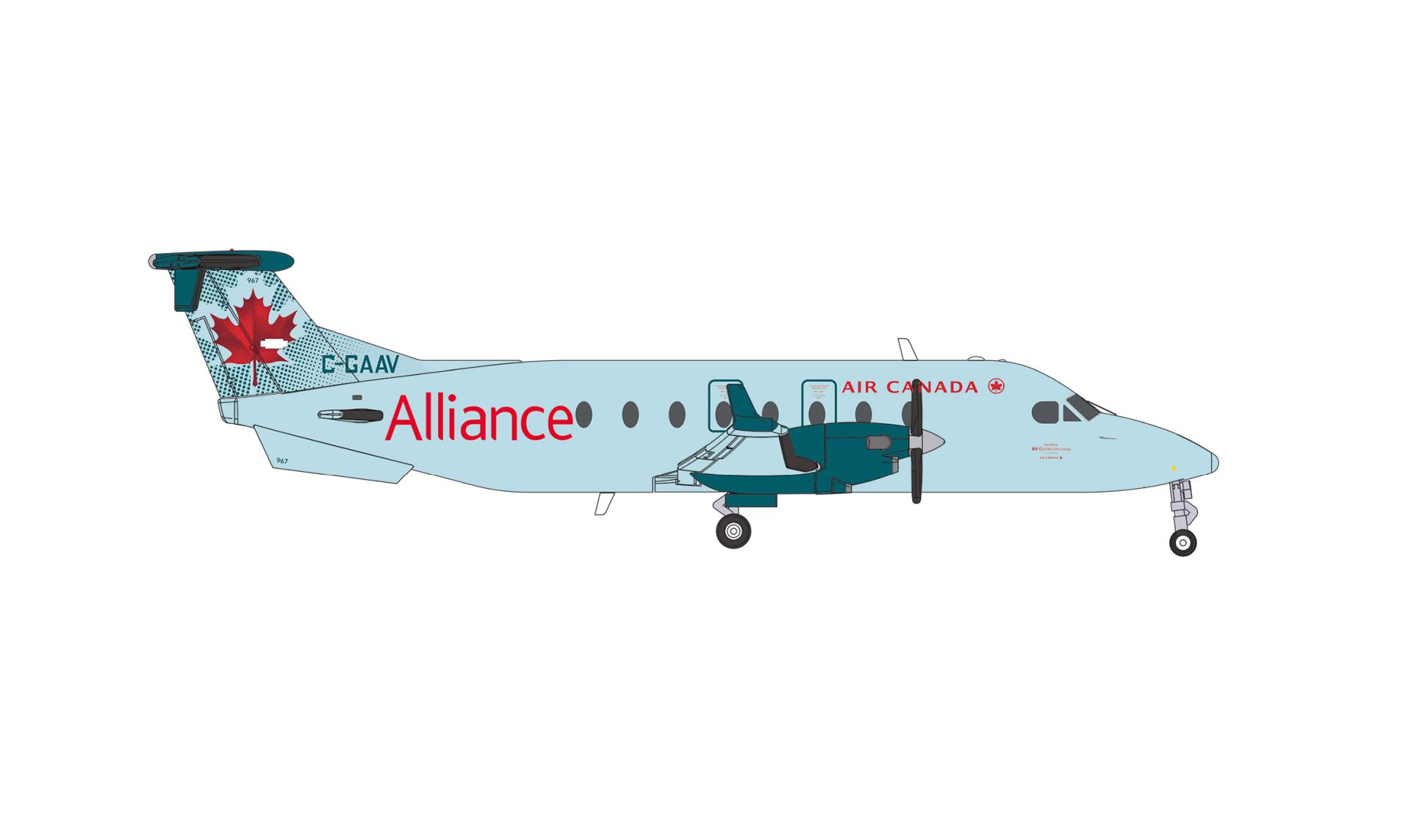 Herpa 574273 - Air Canada Alliance Beechcraft 1900D - C-GAAV