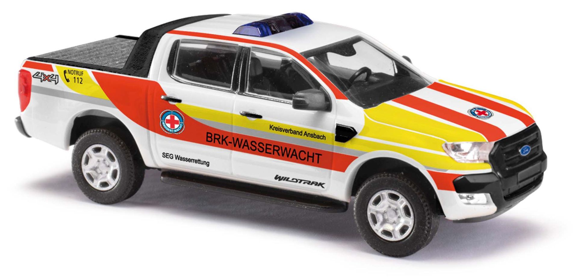 Busch 52819 - Ford Ranger mit Abdeckung, BRK Wasserrettung Busch 52819 - Ford Ranger mit Abdeckung, BRK Wasserrettung