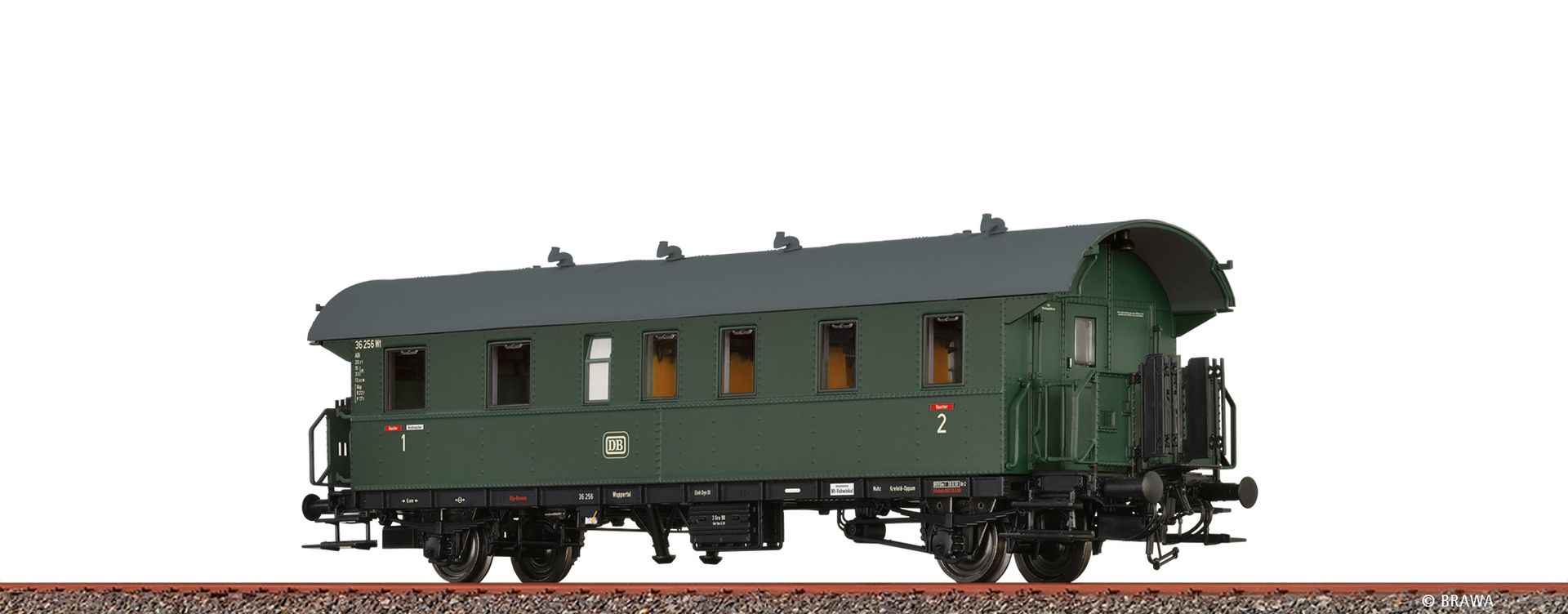 Brawa 46780 - Personenwagen ABi-28, DB, Ep.III, mit Beleuchtung