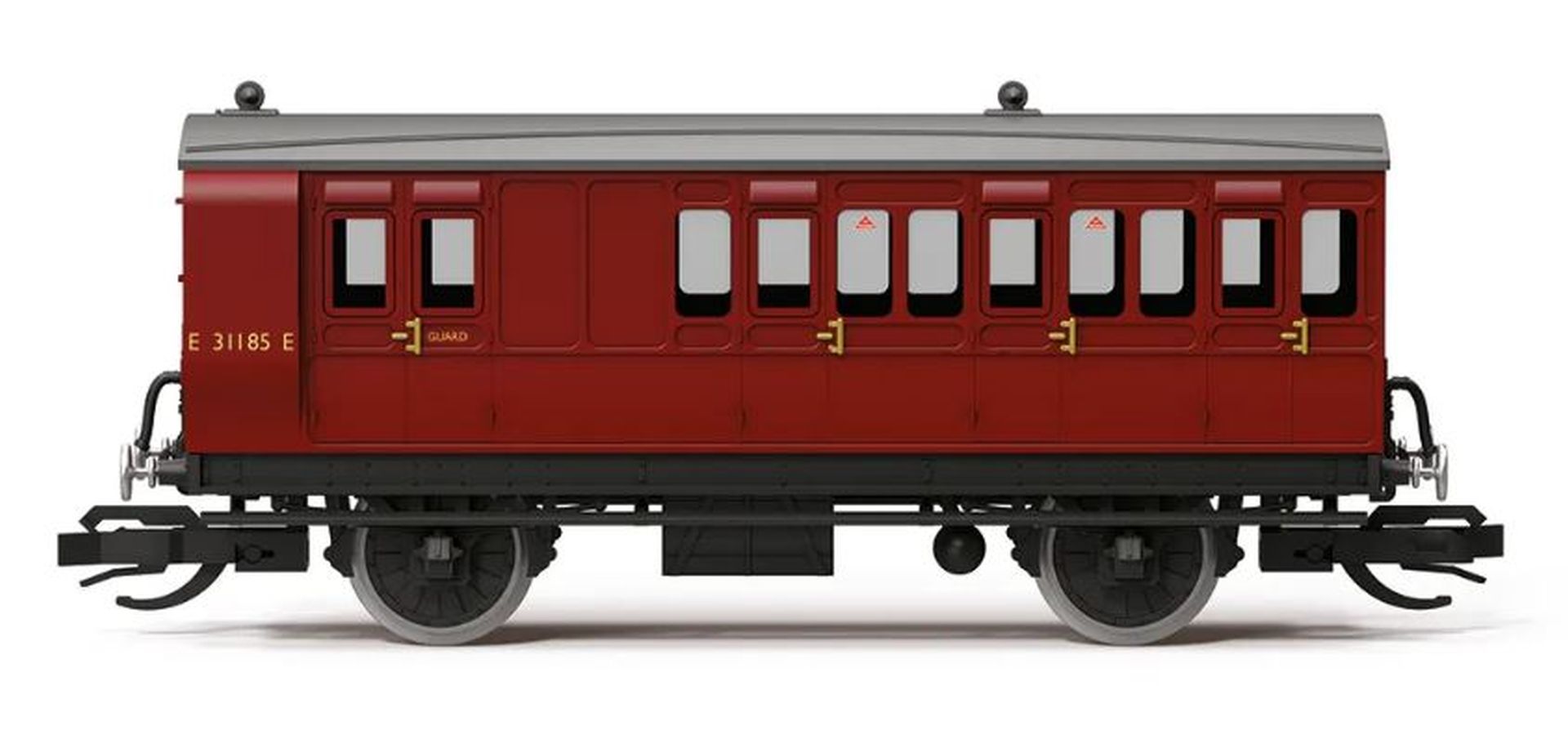Hornby TT4061 - Personenwagen 4 Wheel Coach 3rd Class Brake, BR, Ep.III