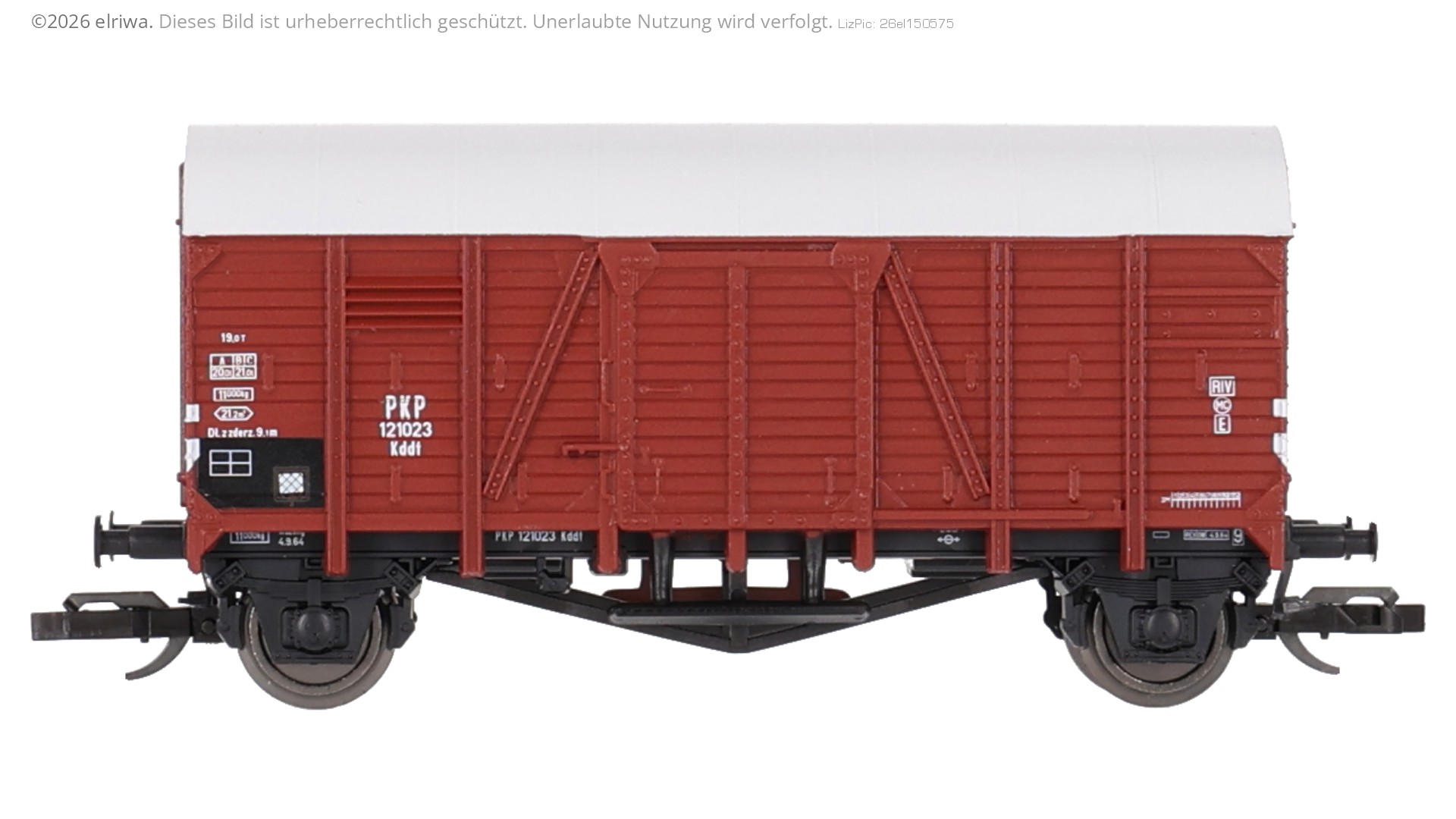 Tillig 95238 - Gedeckter Güterwagen Kddt, PKP, Ep.III