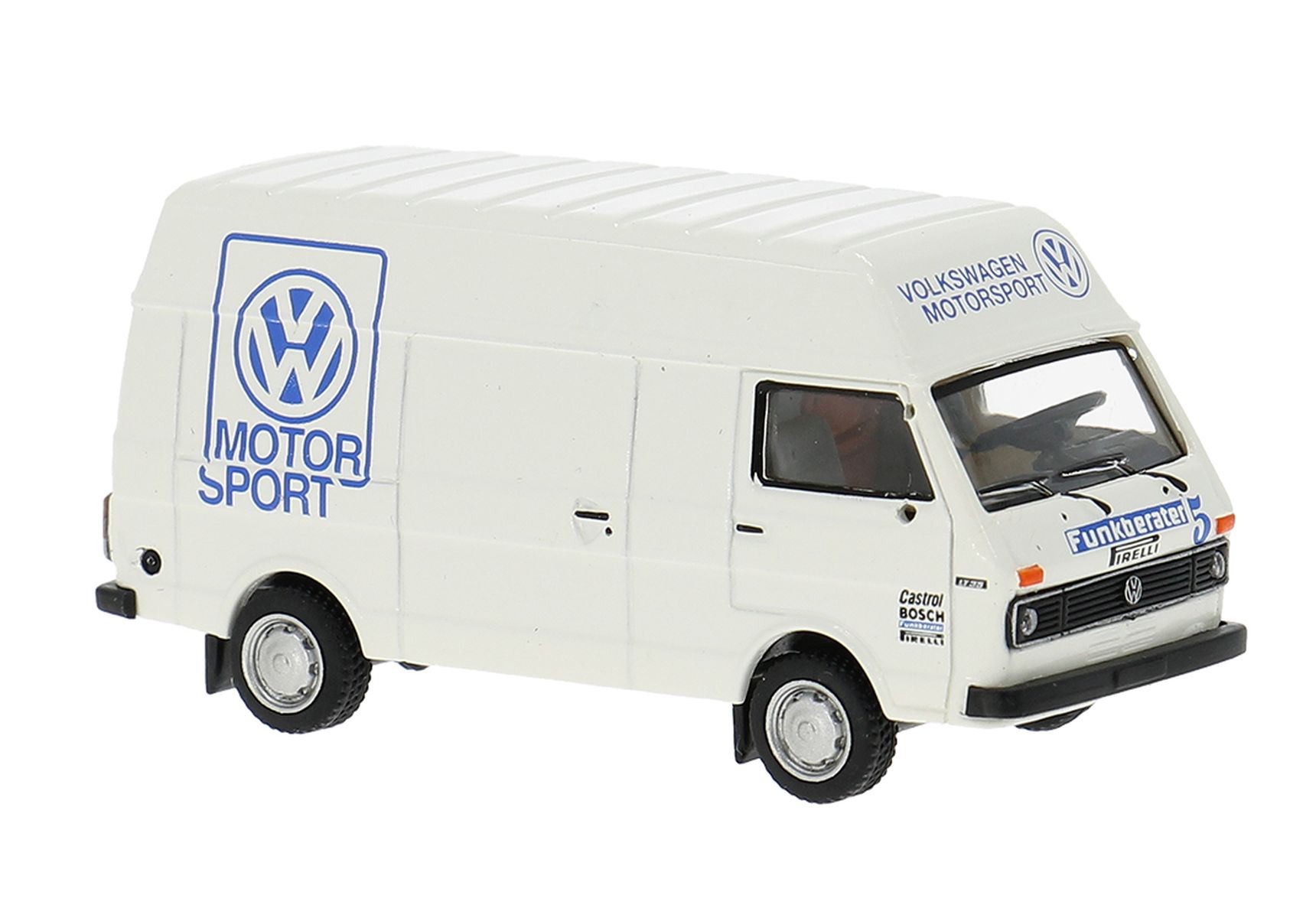 Brekina 34954 - VW LT Hochraum-Kasten, 1975, VW Motorsport