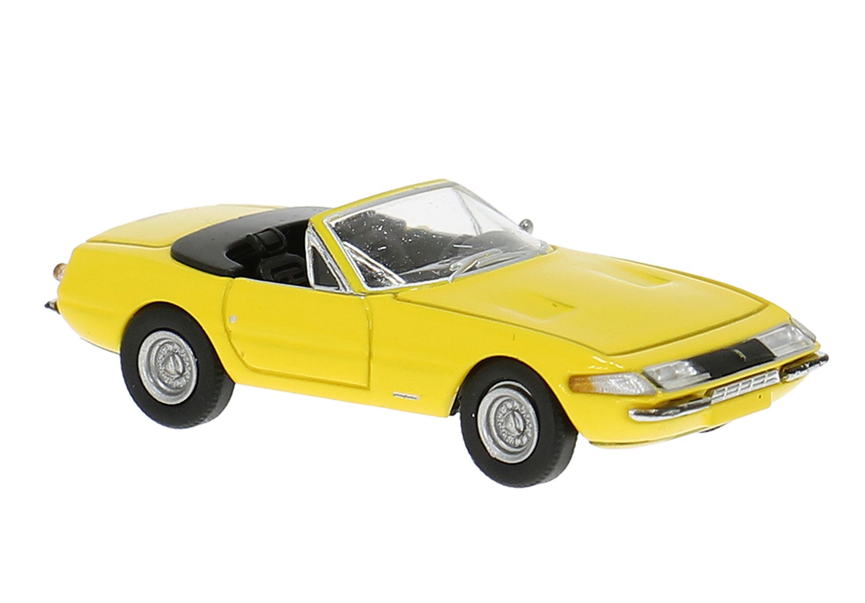 Brekina 22942 - Ferrari 365 GTS/4 in gelb mit Glasbandscheinwerfern