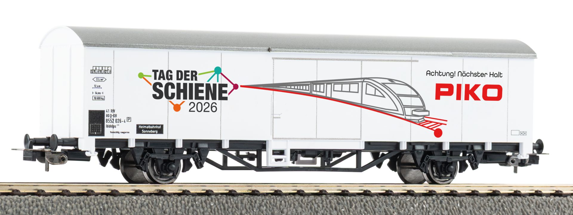 Piko 27900 - Gedecker Güterwagen 'Tag der Schiene 2026', Ep.VI