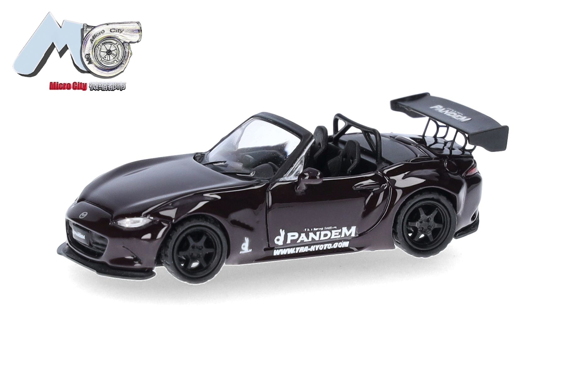 Herpa 87MC000128 - MicroCity: Mazda MX-5 Rocket Bunny, lila