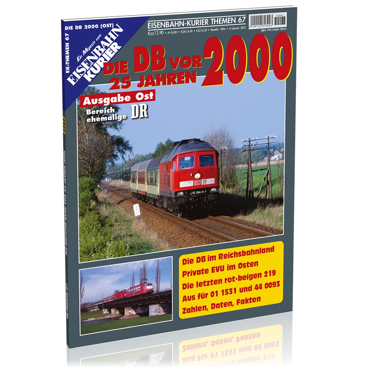 EK-Verlag 1894 - Zeitschrift - Eisenbahn Kurier - Die DB vor 25 Jahren - 2000 Ausgabe Ost