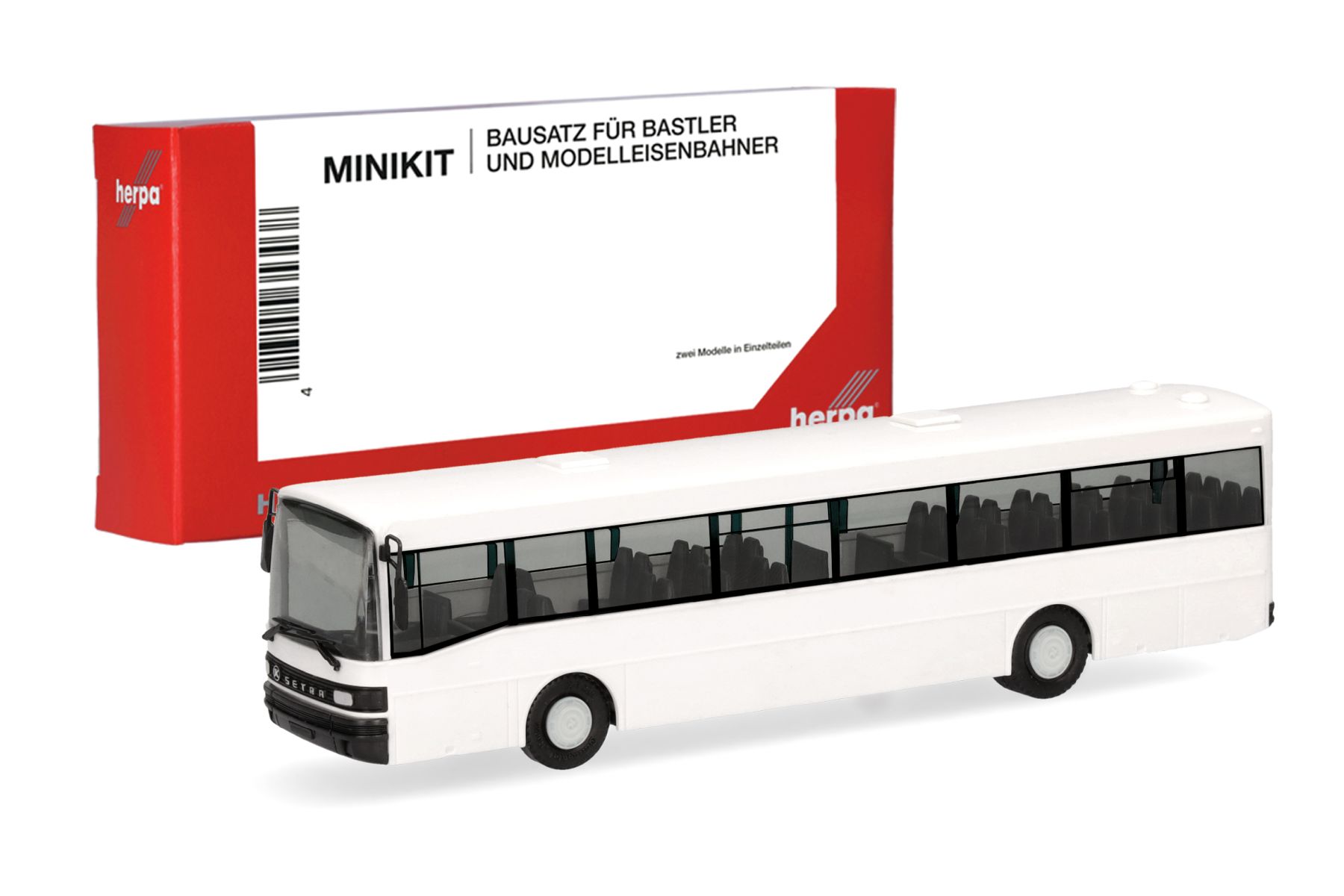 Herpa 014304 - MiniKit: Setra 215 SL, weiß (1 Stück)