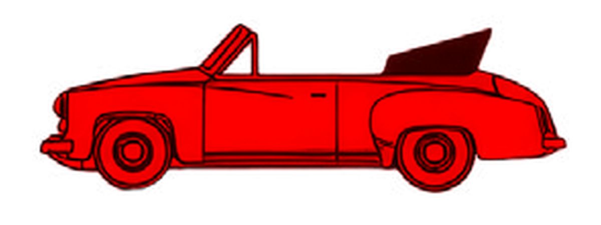 Brekina 27051 - Wartburg 311 Cabrio in rot