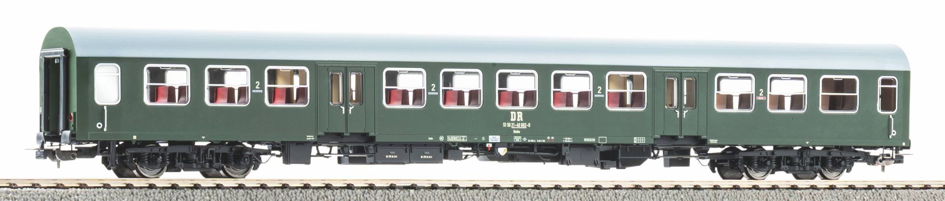 Piko 28001 - Halberstädter Mitteleinstiegswagen, 2. Klasse, DR, Ep.IV