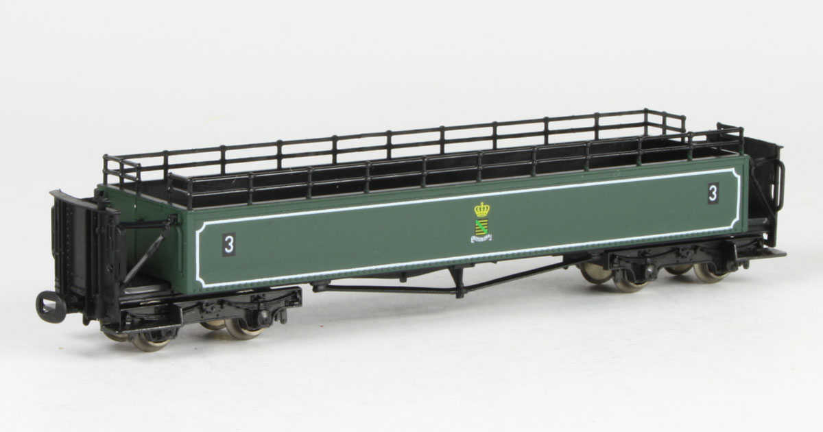 Technomodell 52415 - Personenwg. 3.Kl., KSäStEB, Ep.I, grün