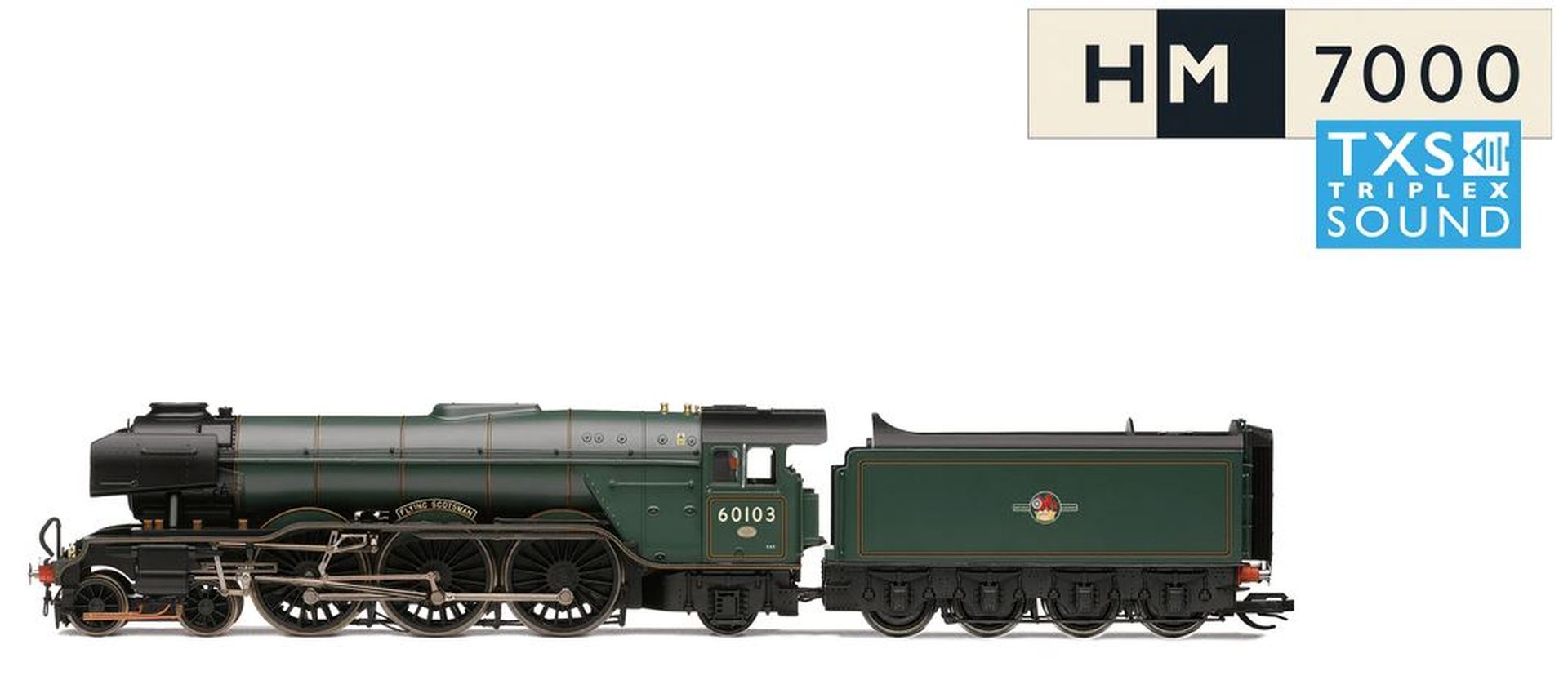 Hornby TT3056TXSM - Dampflok Class A3 - 60103 Flying Scotsman Preserved, BR (Late), Ep.VI, DC-HM-Sound